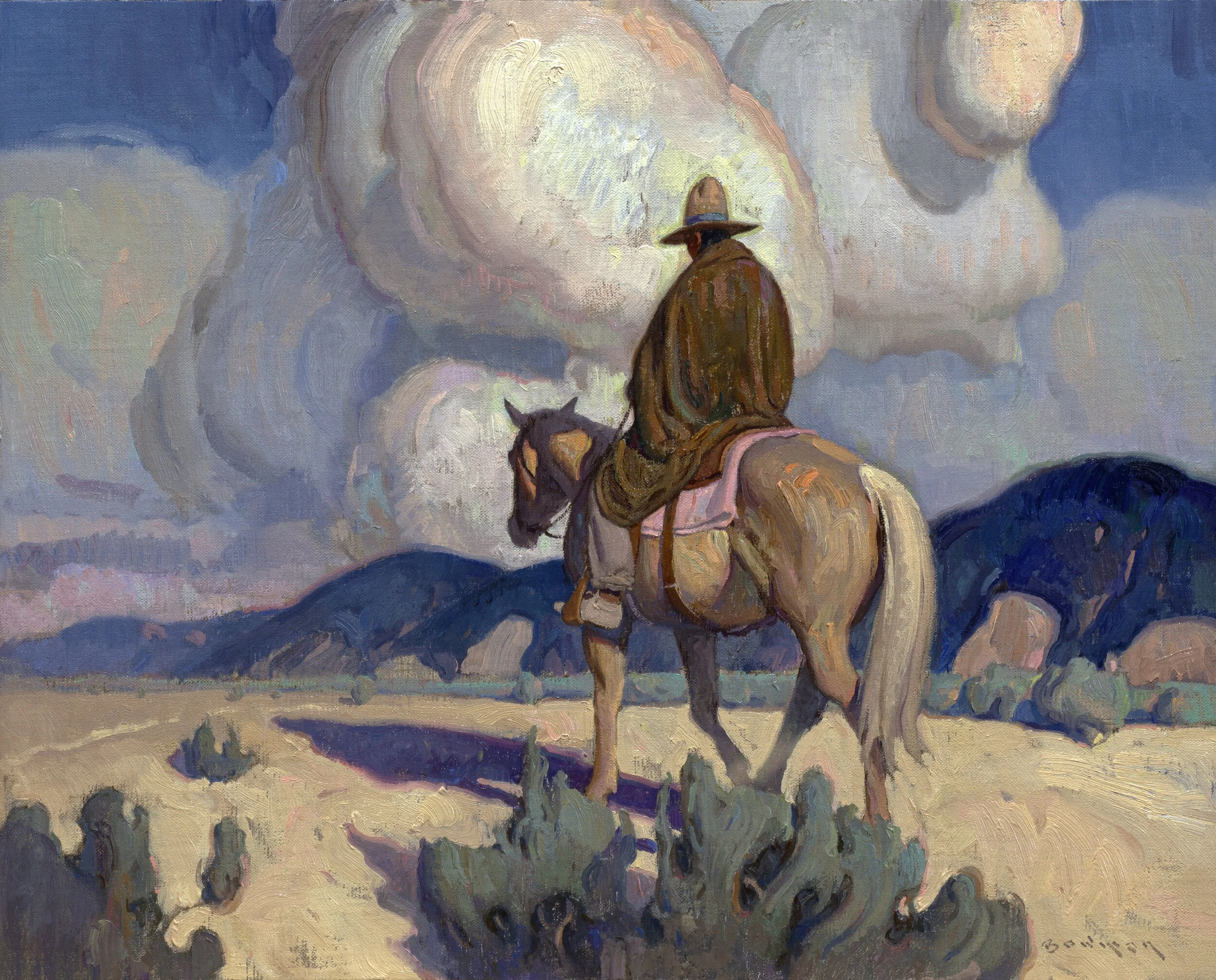 Eric Bowman “Destination Unknown” Oil 16” x 20” (SOLD)info@MaxwellAlexanderGallery.com