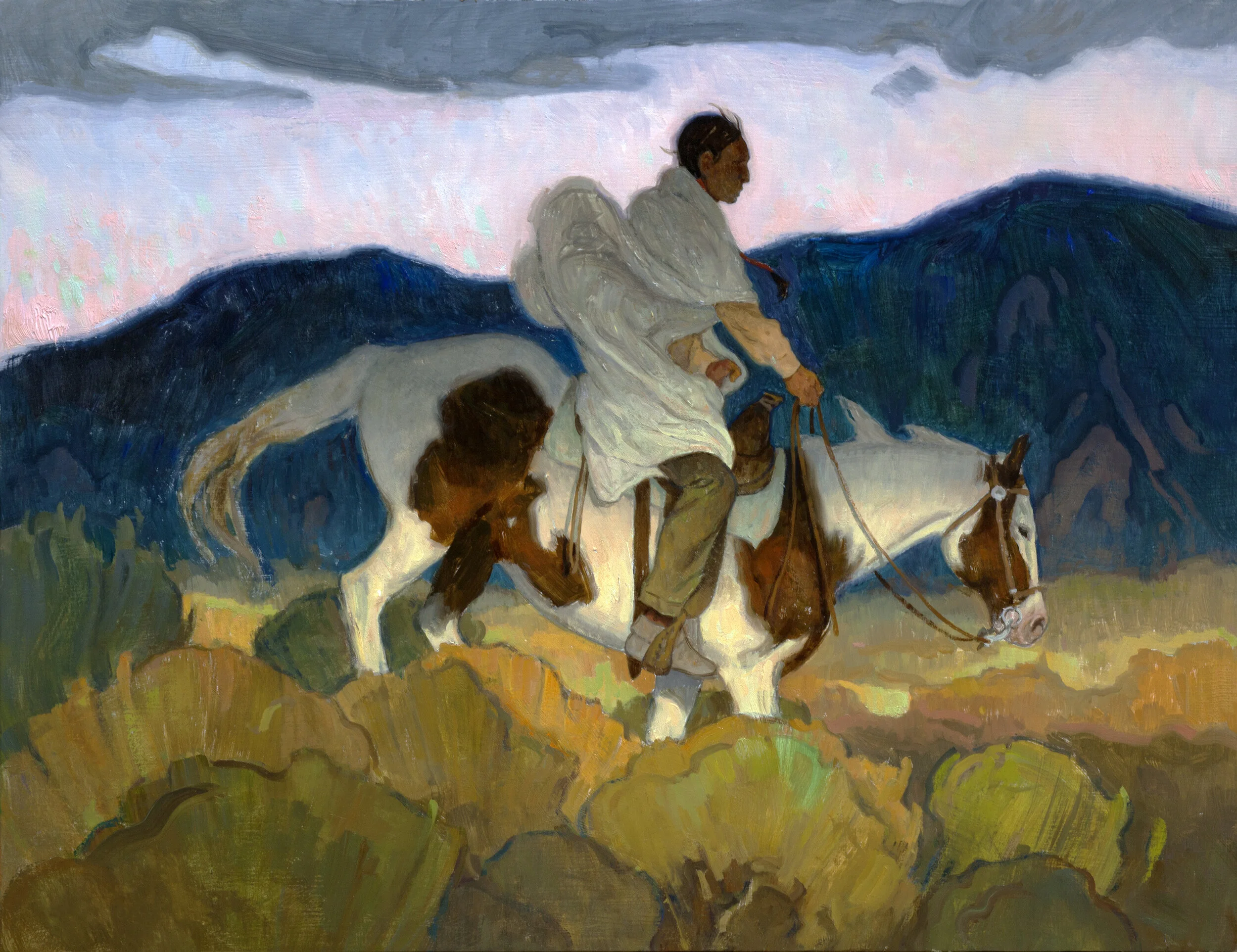 Eric Bowman “Shadow Pony” Oil 12” x 16” (SOLD)info@MaxwellAlexanderGallery.com