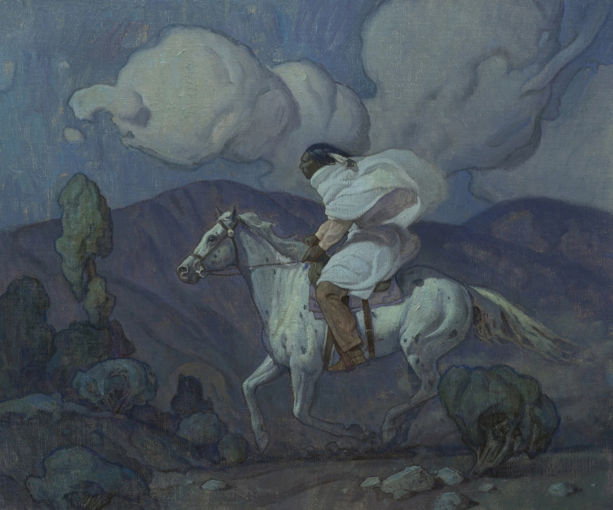 Eric Bowman “Ghost Pony” Oil 20” x 24” (SOLD)info@MaxwellAlexanderGallery.com