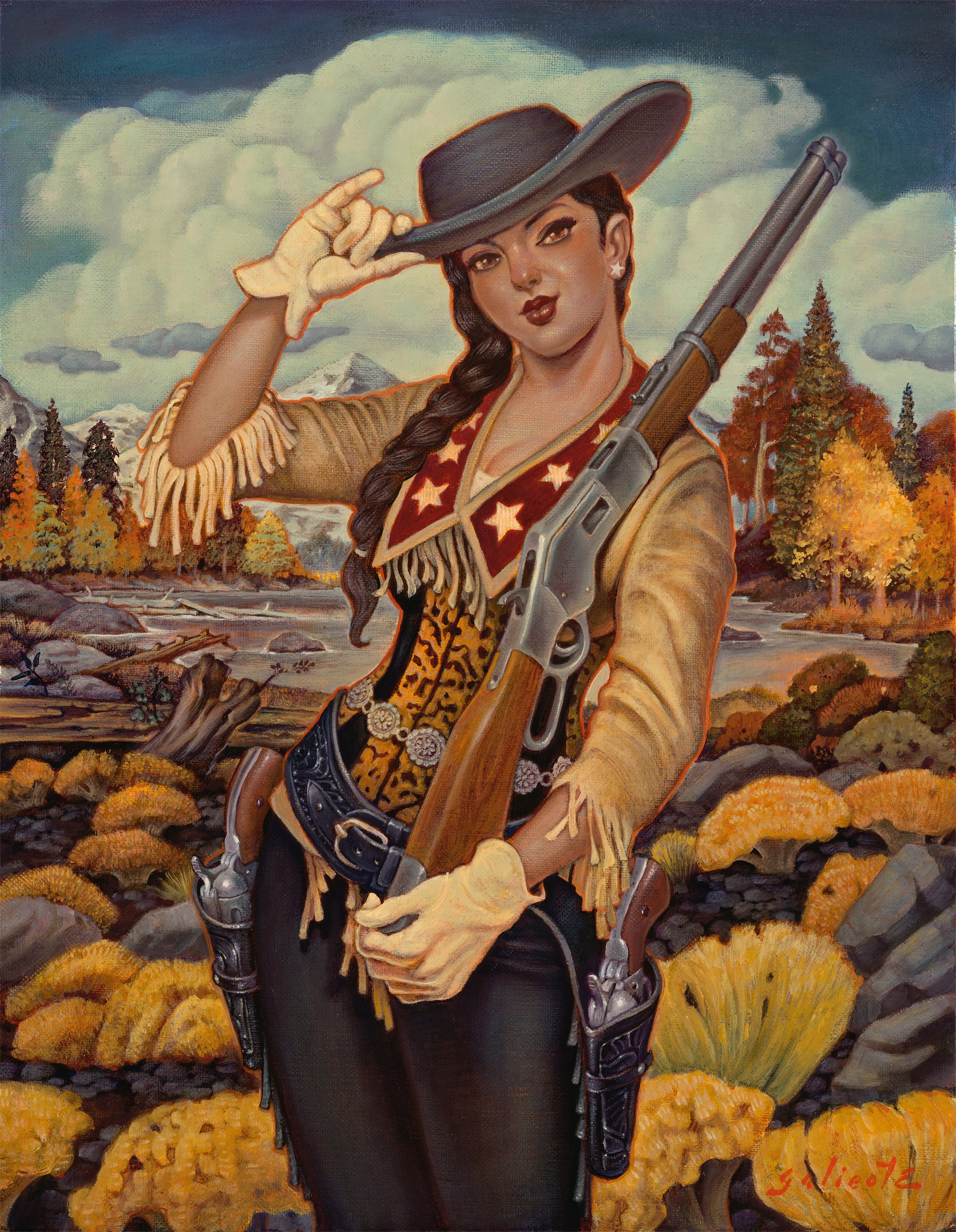 DGalieote-CowgirlSalute 18x14 Oil 7500.jpg