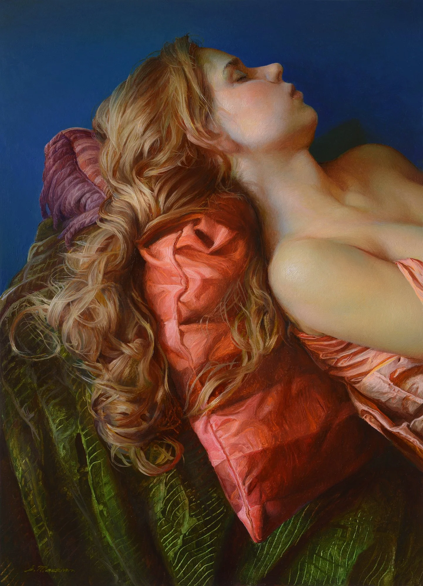 SERGE MARSHENNIKOV "Red Emphasis" 18"x13" Oil