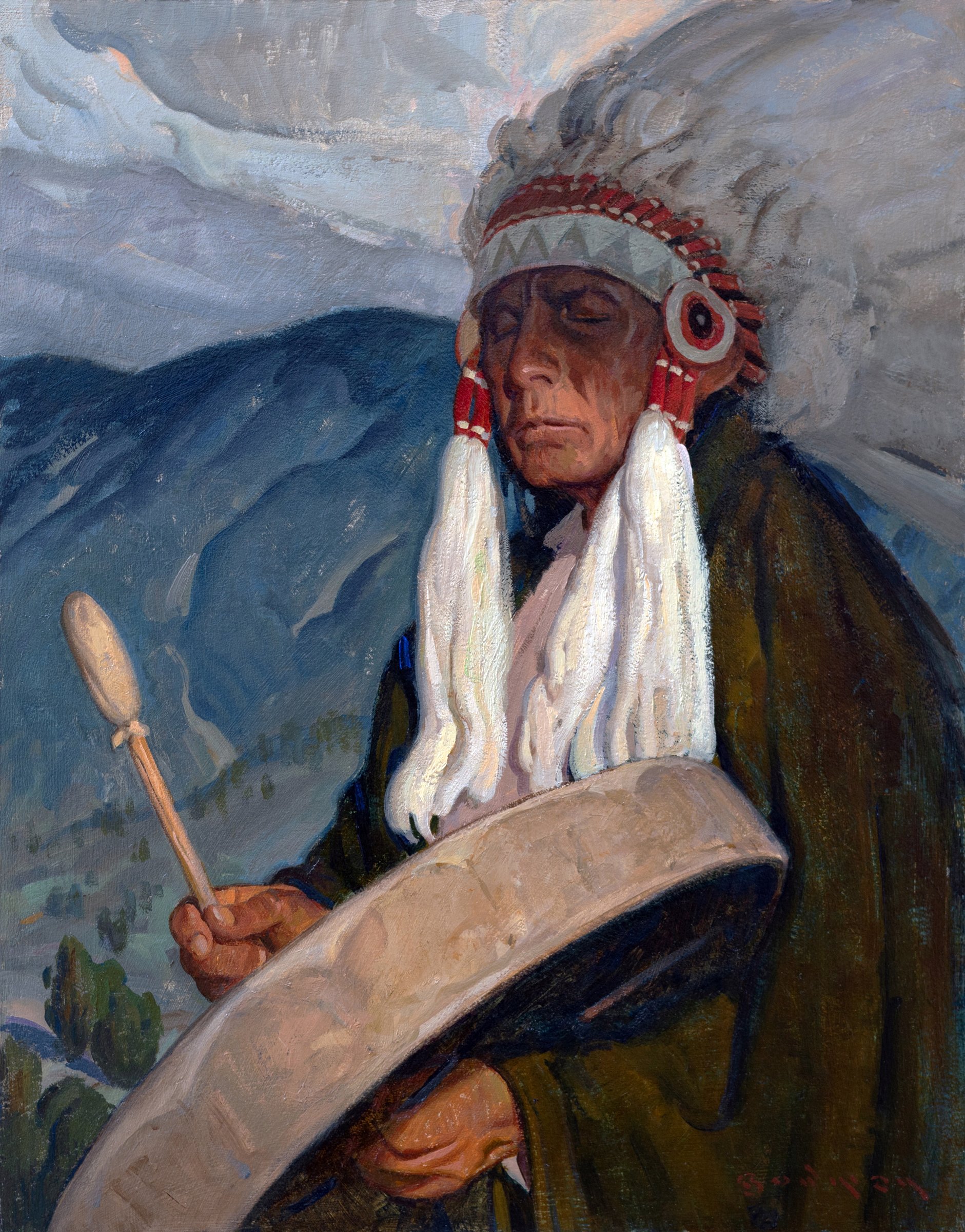 Eric Bowman "Study for Rain Song" 14"x11" Oil