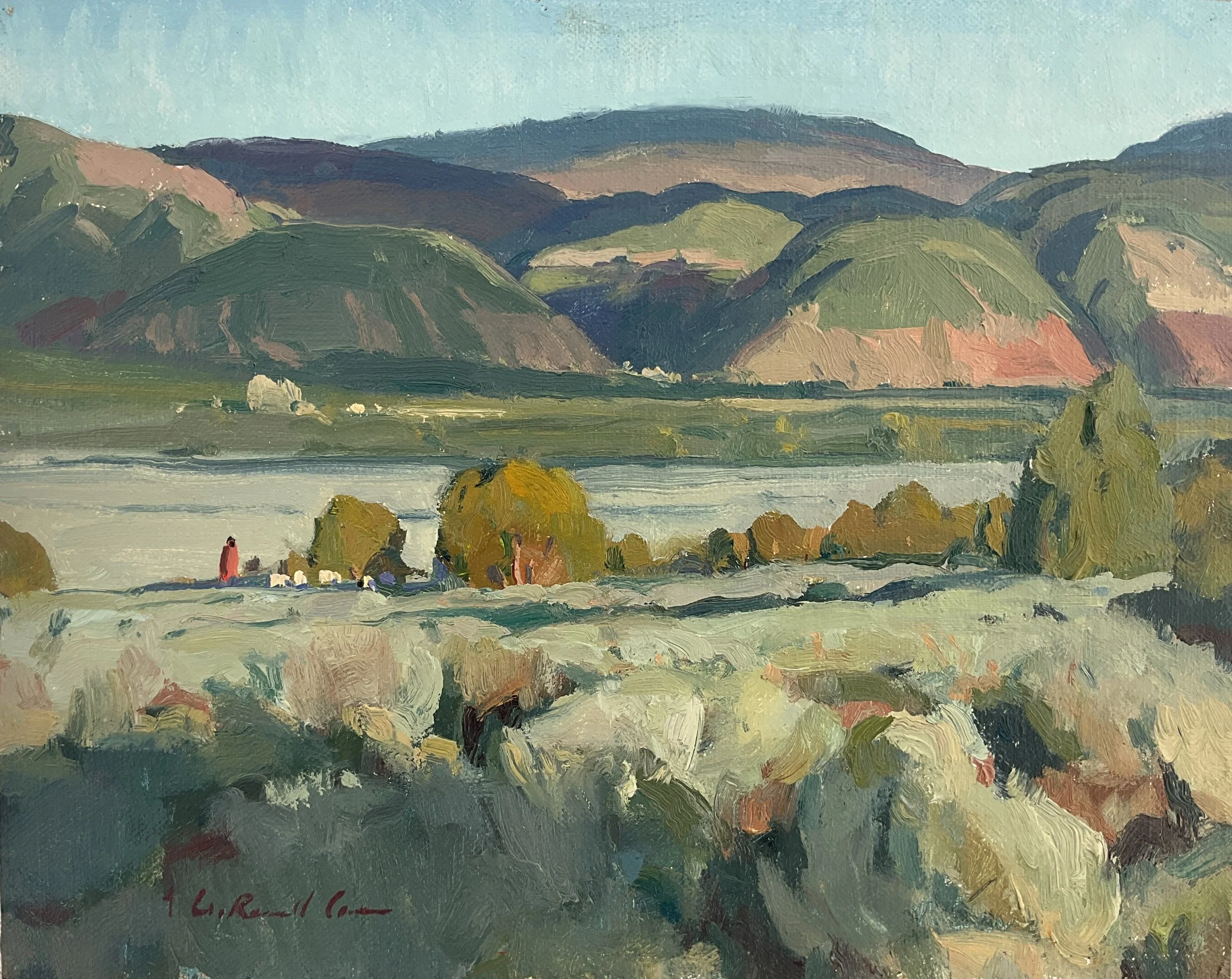 G. Russell Case "A Shepard’s View" 8"x10" Oil