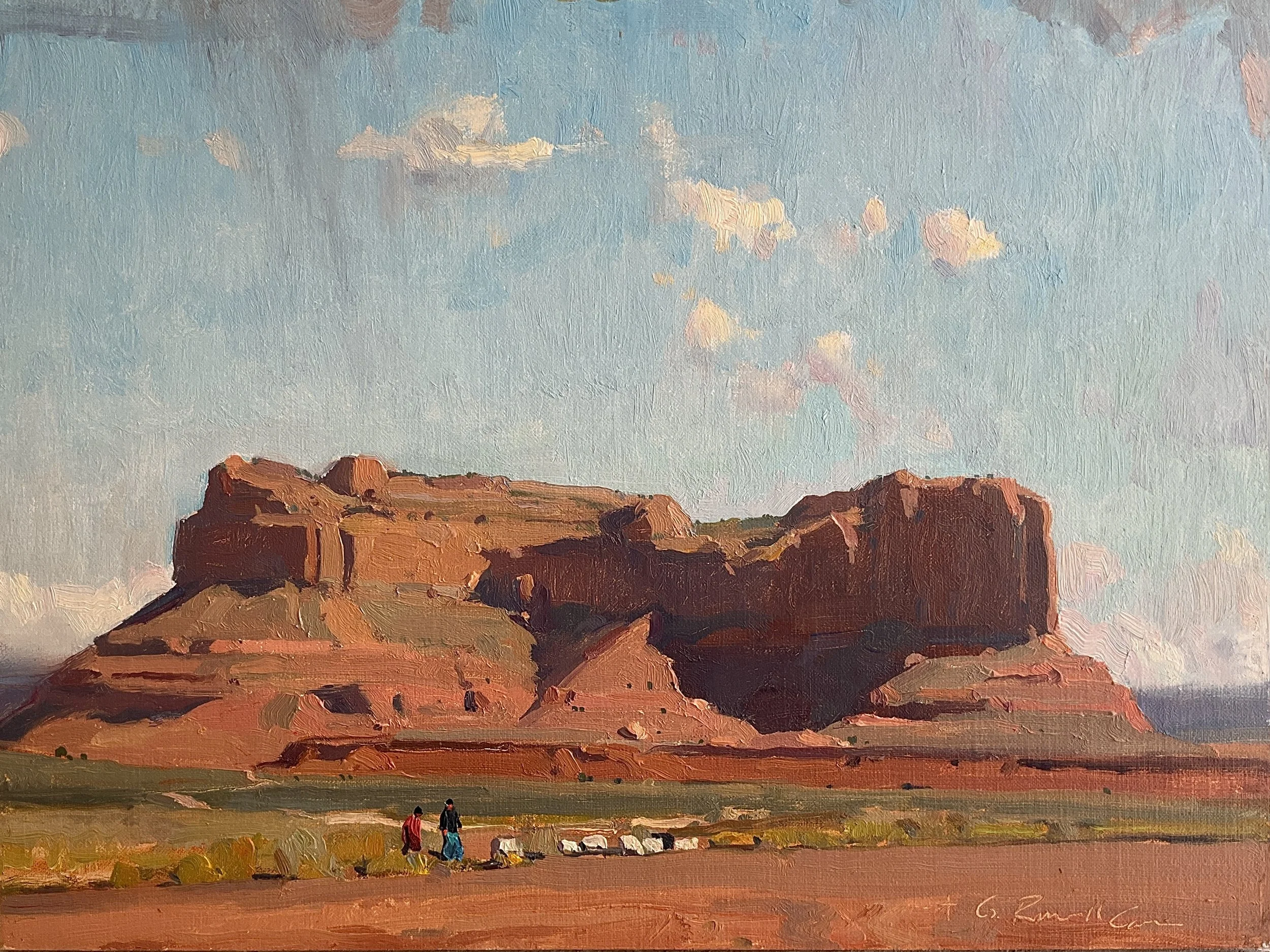 G. Russell Case "Remembering Bluff" 9"x12" Oil