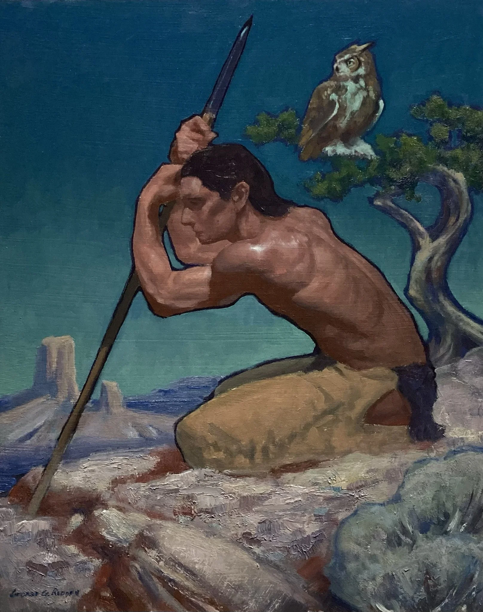 George G. Redden "Vigilant" 20"x16" Oil