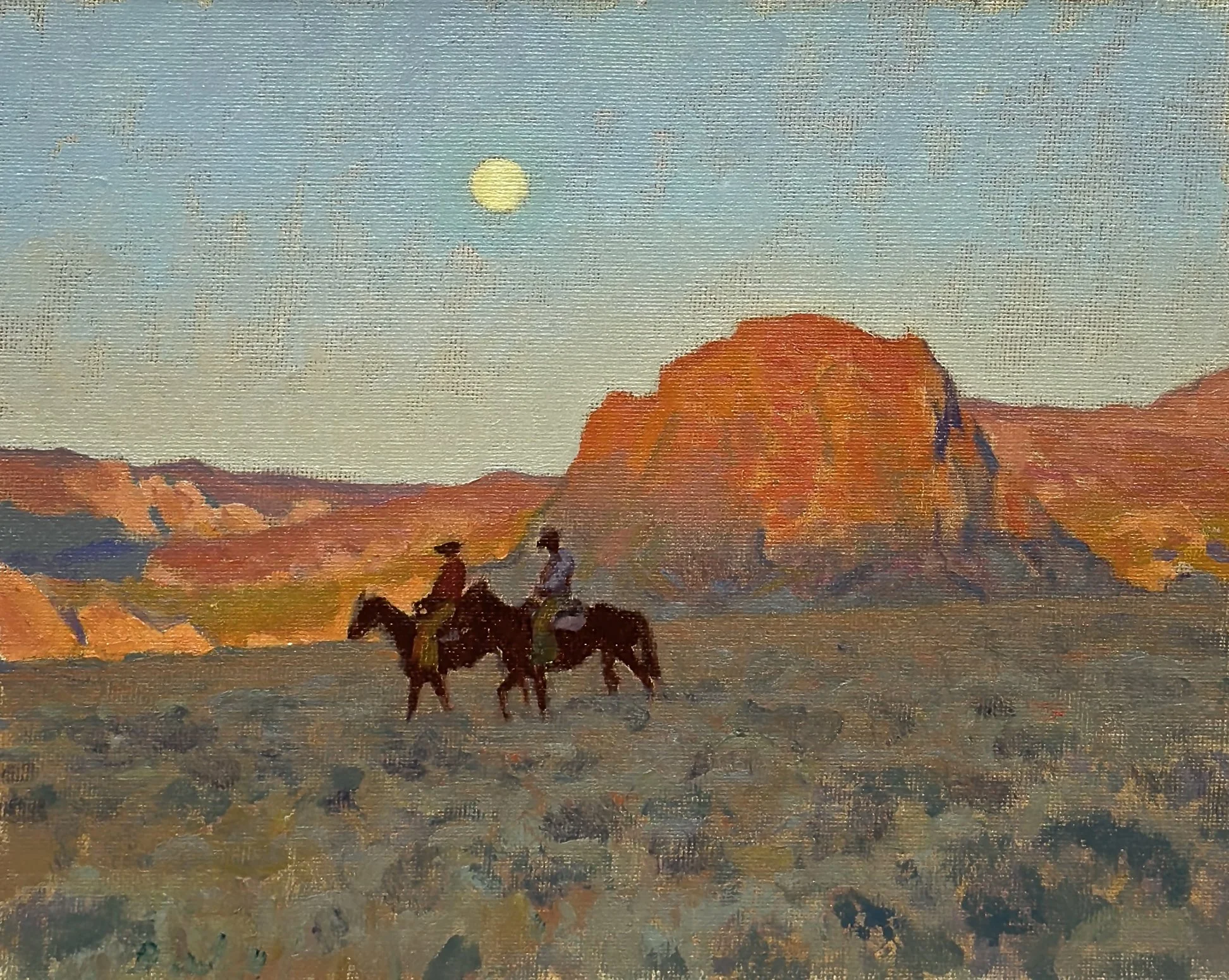 Glenn Dean “With the Moon Rising” 8”x10” Oil