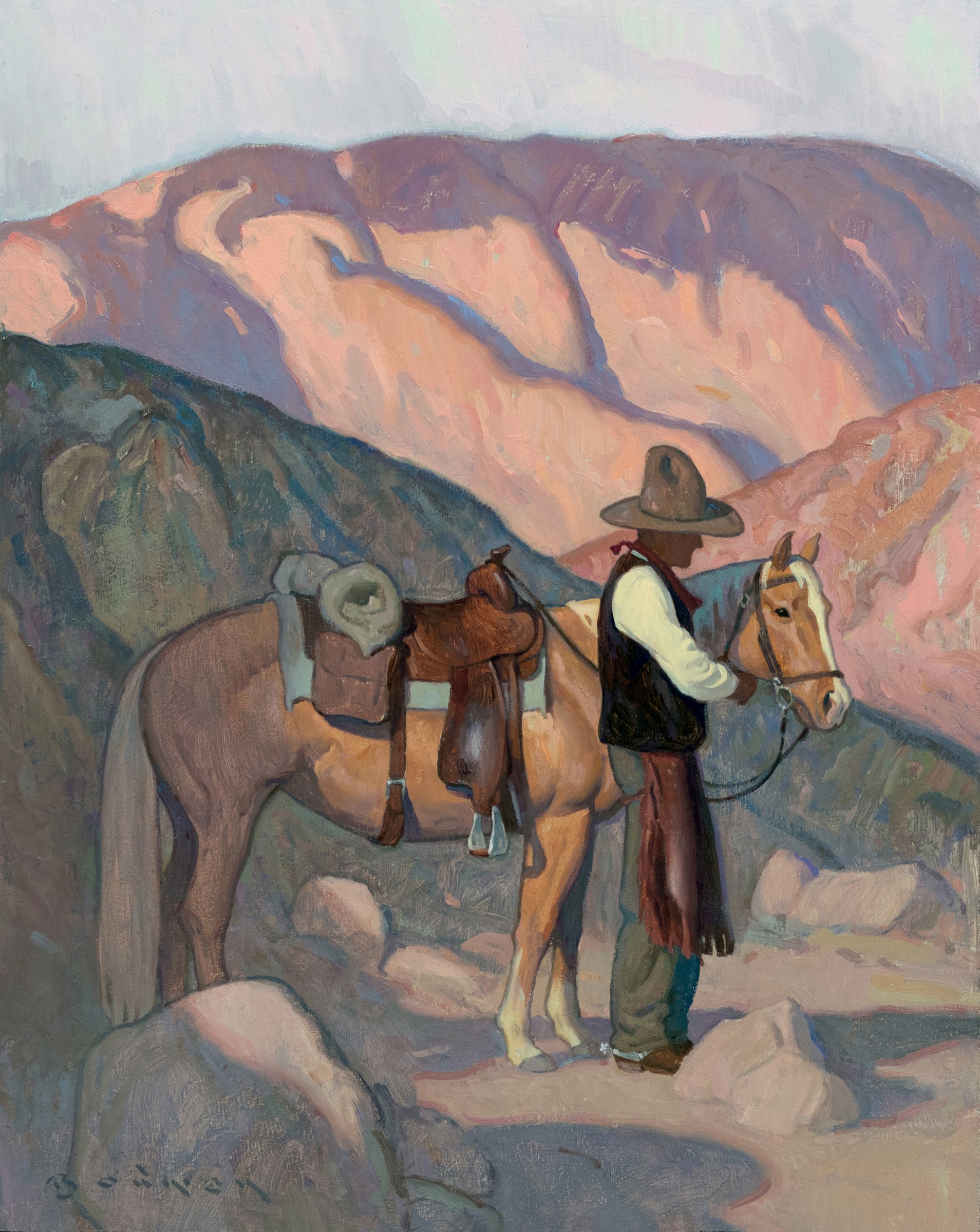 Eric Bowman "Rest Stop" 14" x 11" Oil