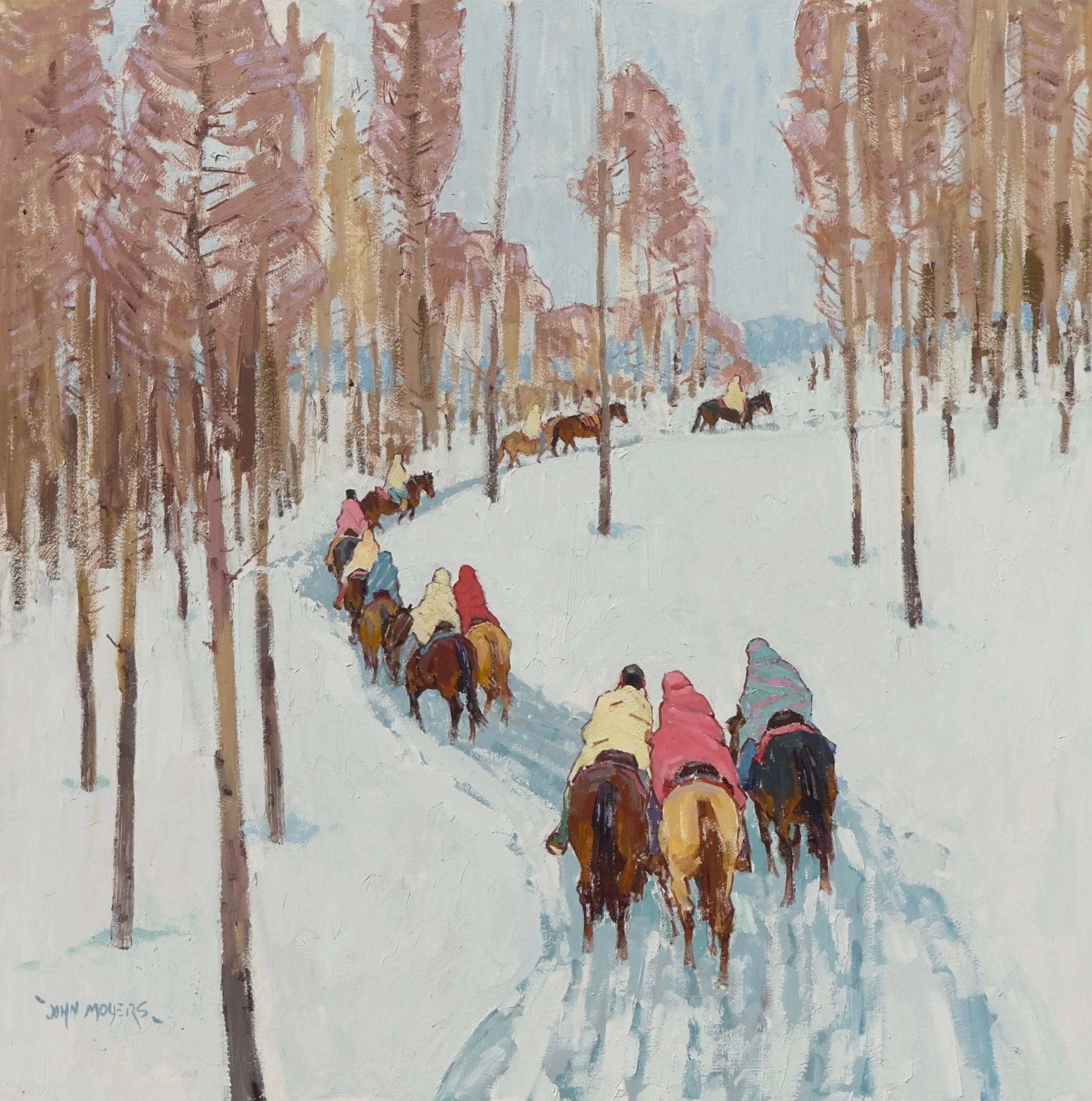(SOLD) “Ice and Snow” 30”x30” Oil