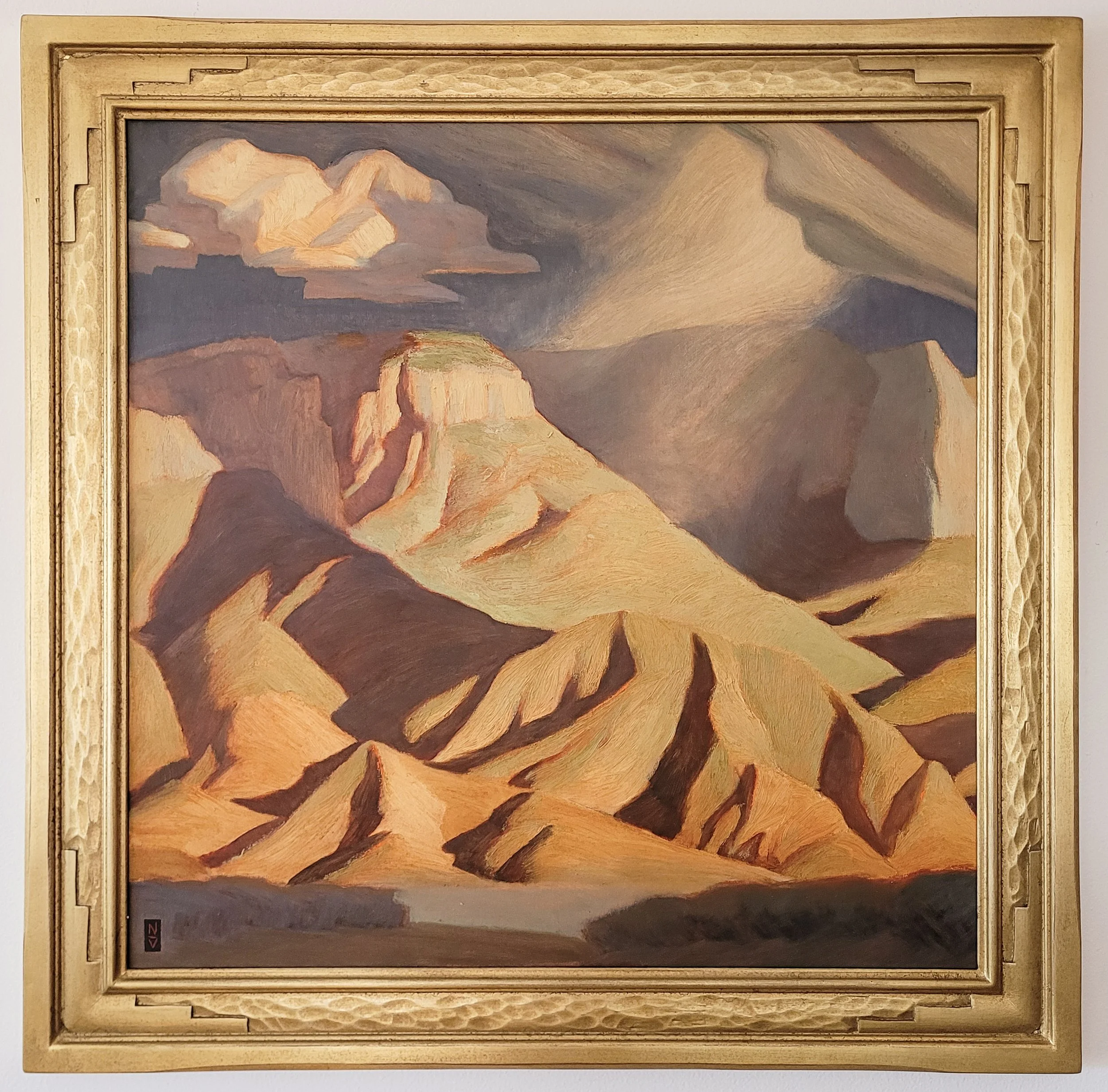 Volckening, Nathanael - Heart Storm - oil on linen - 24x24 - framed.jpg