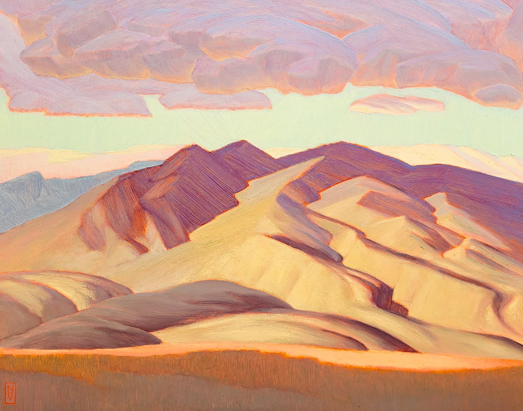 Volckening, Nathanael - Gilded Range - oil on panel - 18x18.jpg