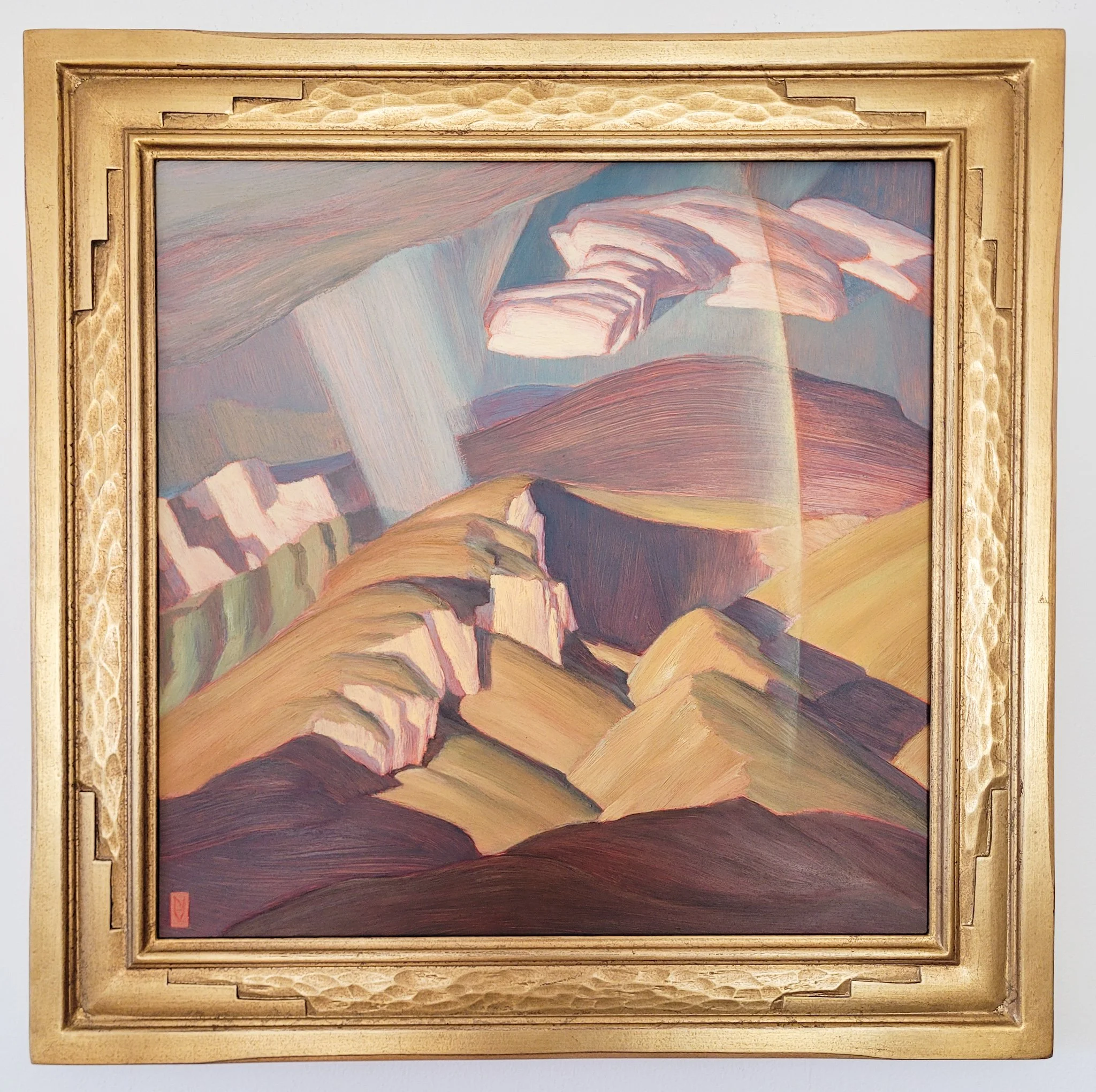 Volckening, Nathanael - Hallowed Heights - oil on panel - 18x18 - framed.jpg