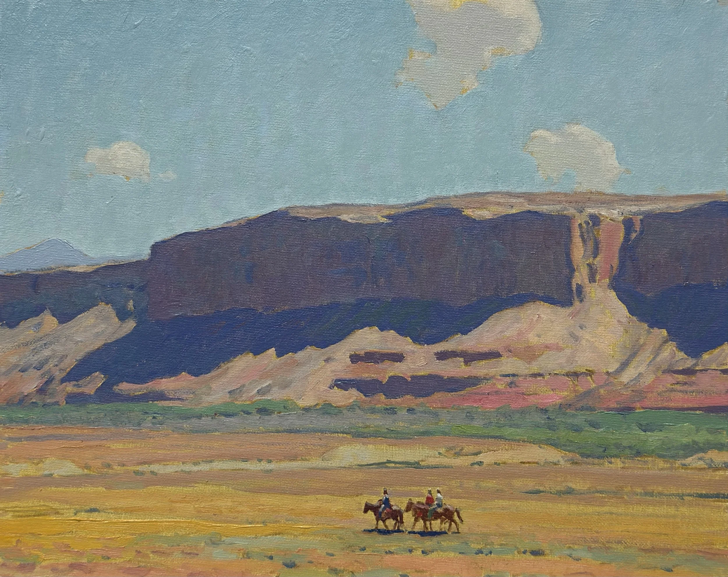 (SOLD) "Riders of the Mesa Lands" 12"x15" Oil