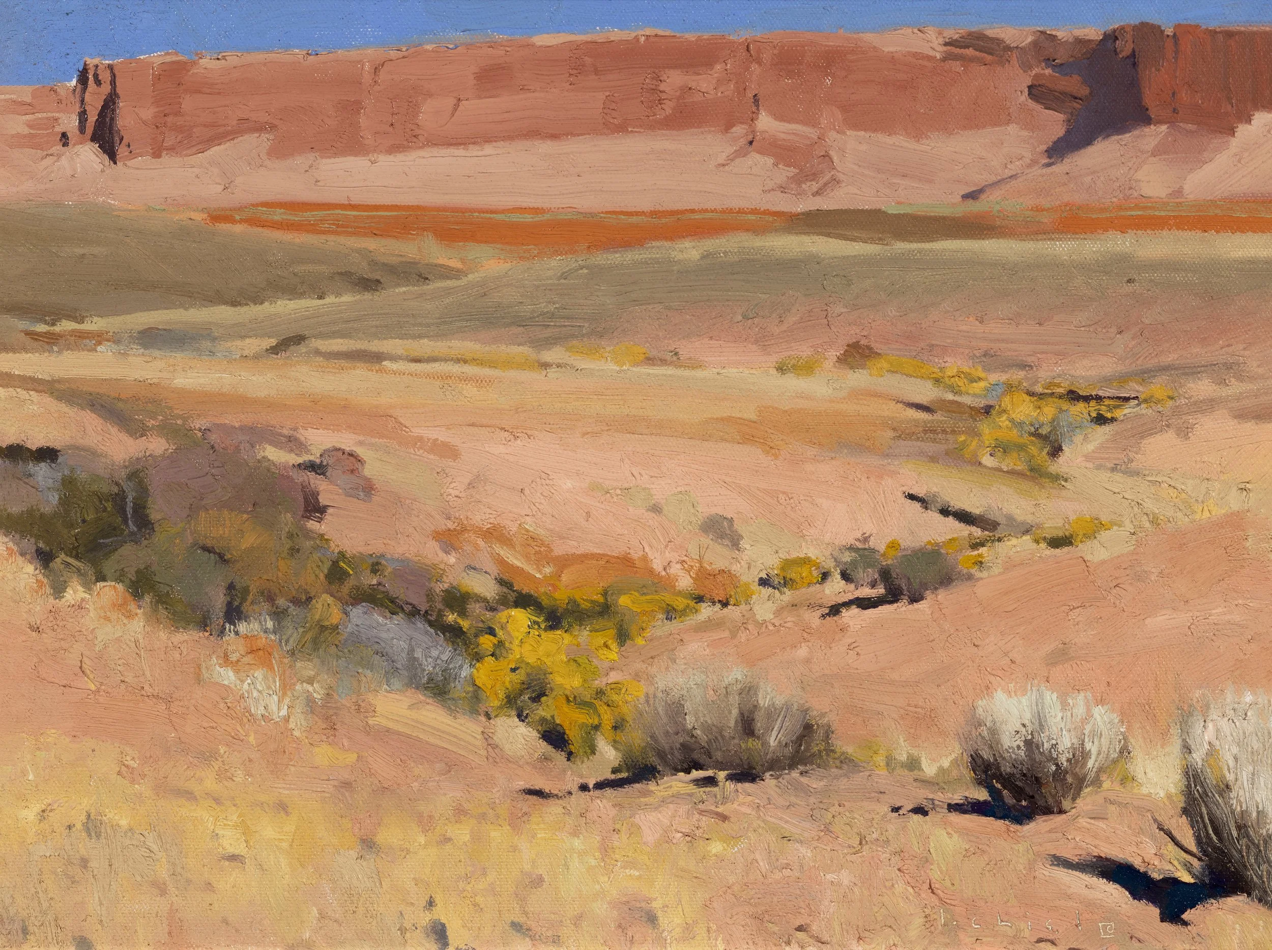 "A Zigzag Meander" 12"x16" Oil