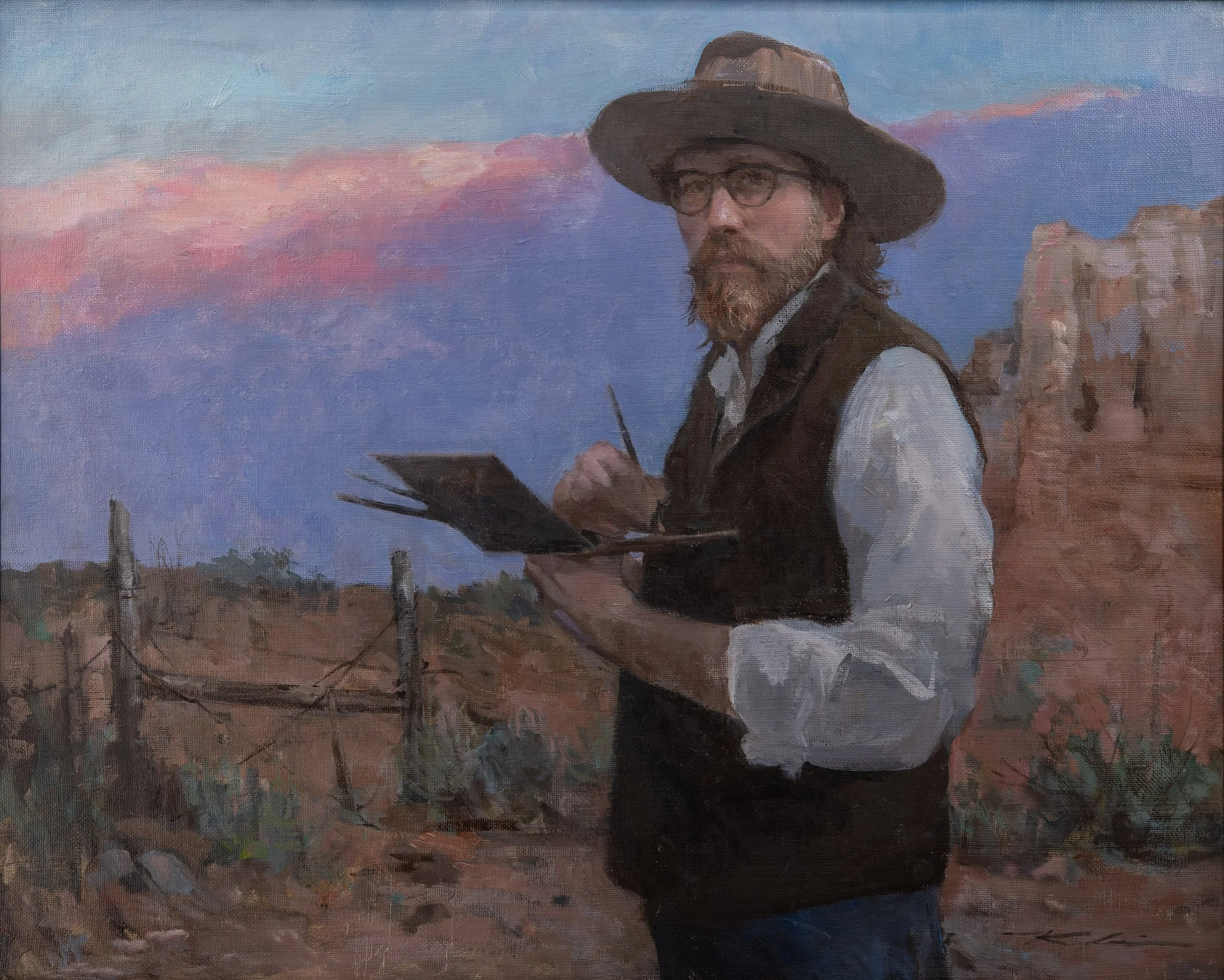 "Portrait at Sunrise" 24"x30" Oil