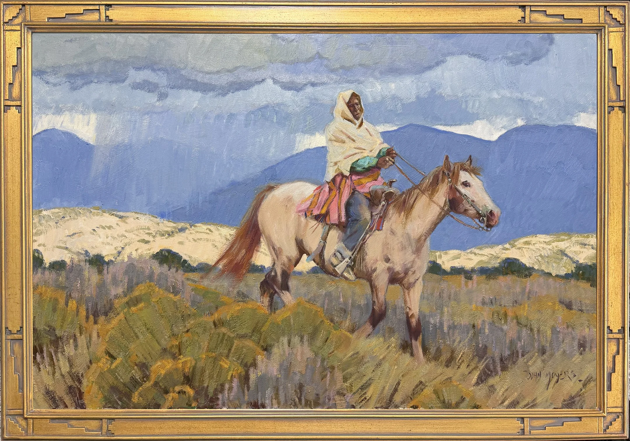 Moyers, John - Rain Over The Mountains  24%22x36%22 Oil f.jpg