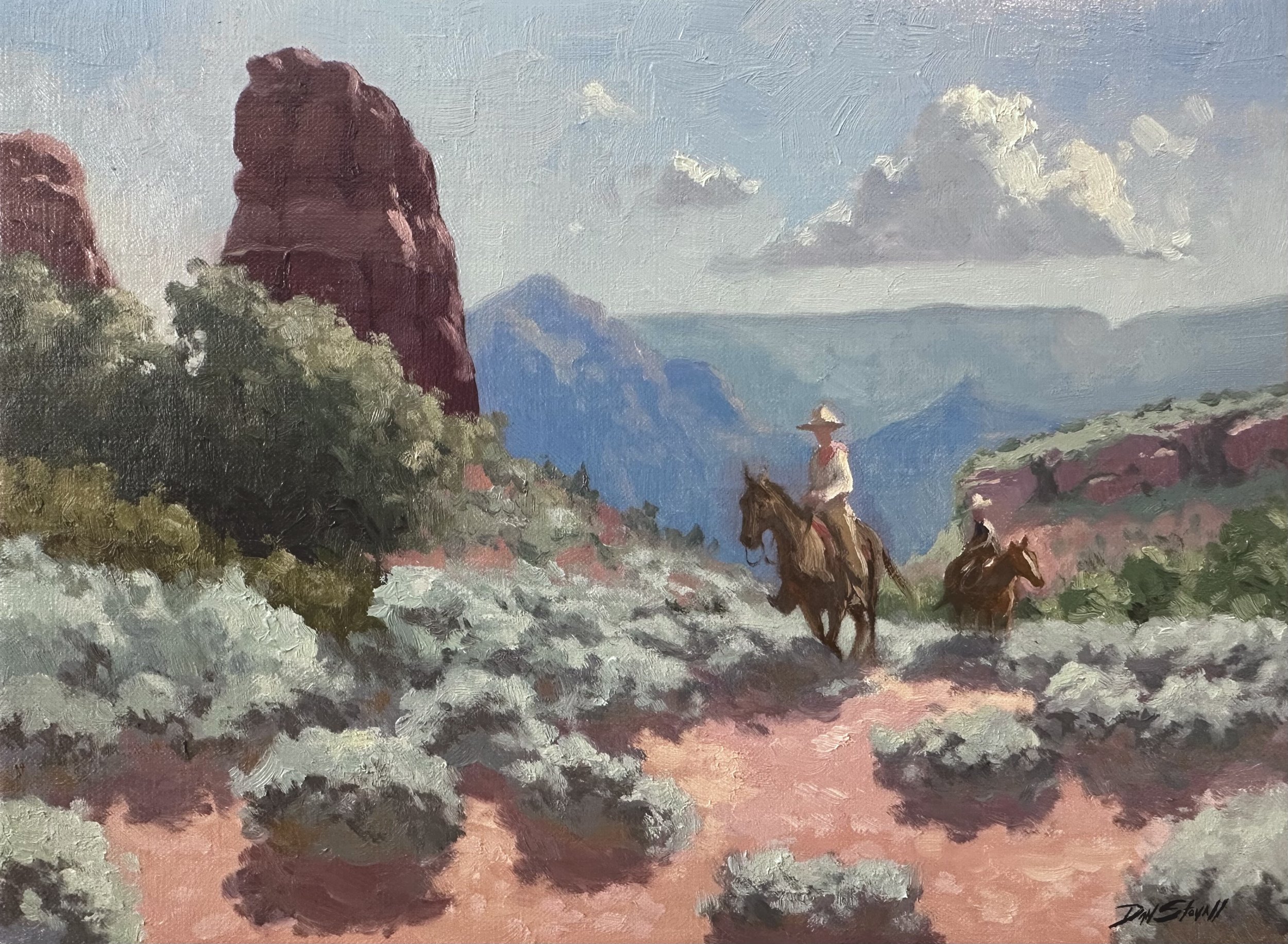 (SOLD) "Paradise" 9"x12" Oil 