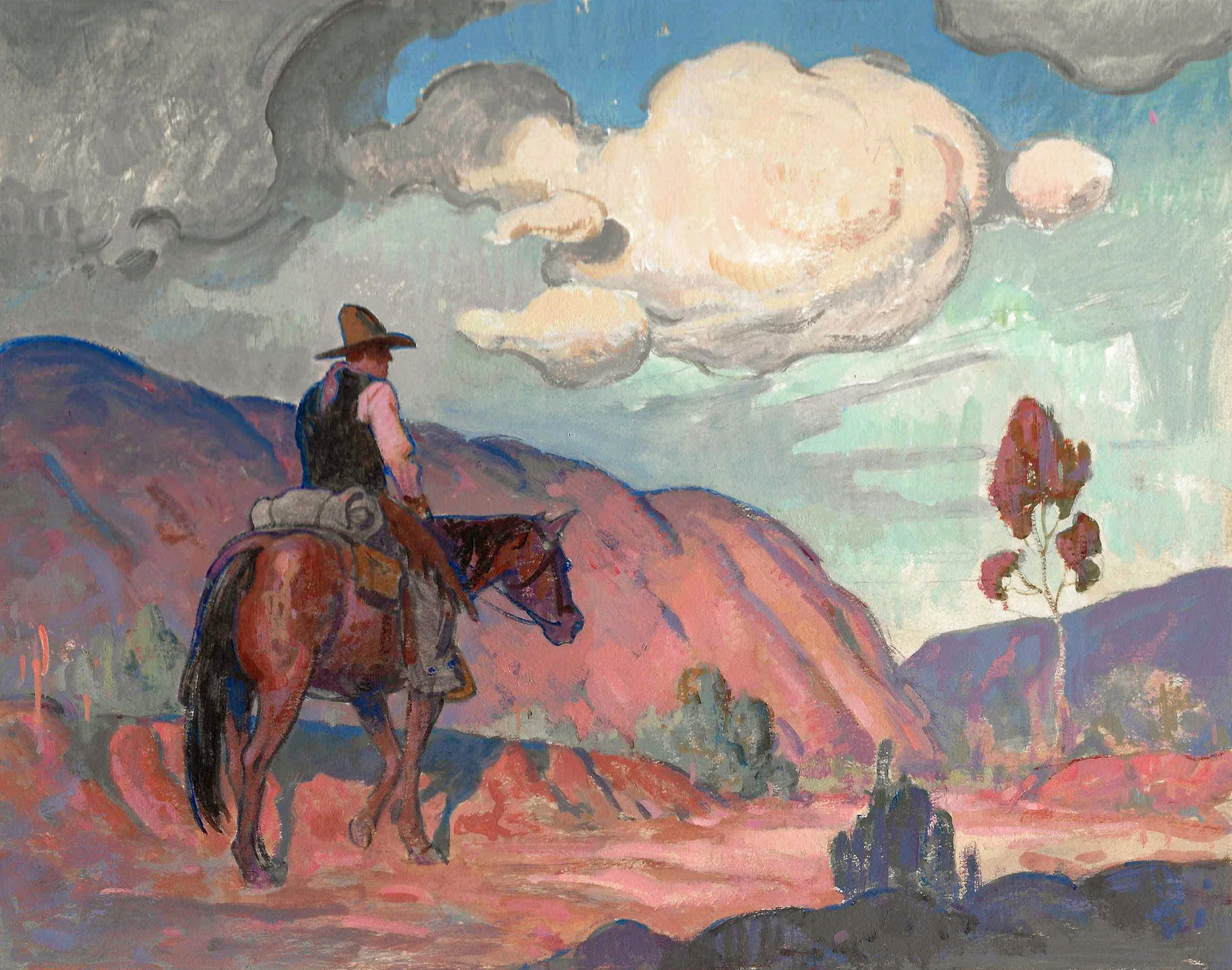 Bowman - Study for Evening in the Arroyo (7x9) (1).jpg