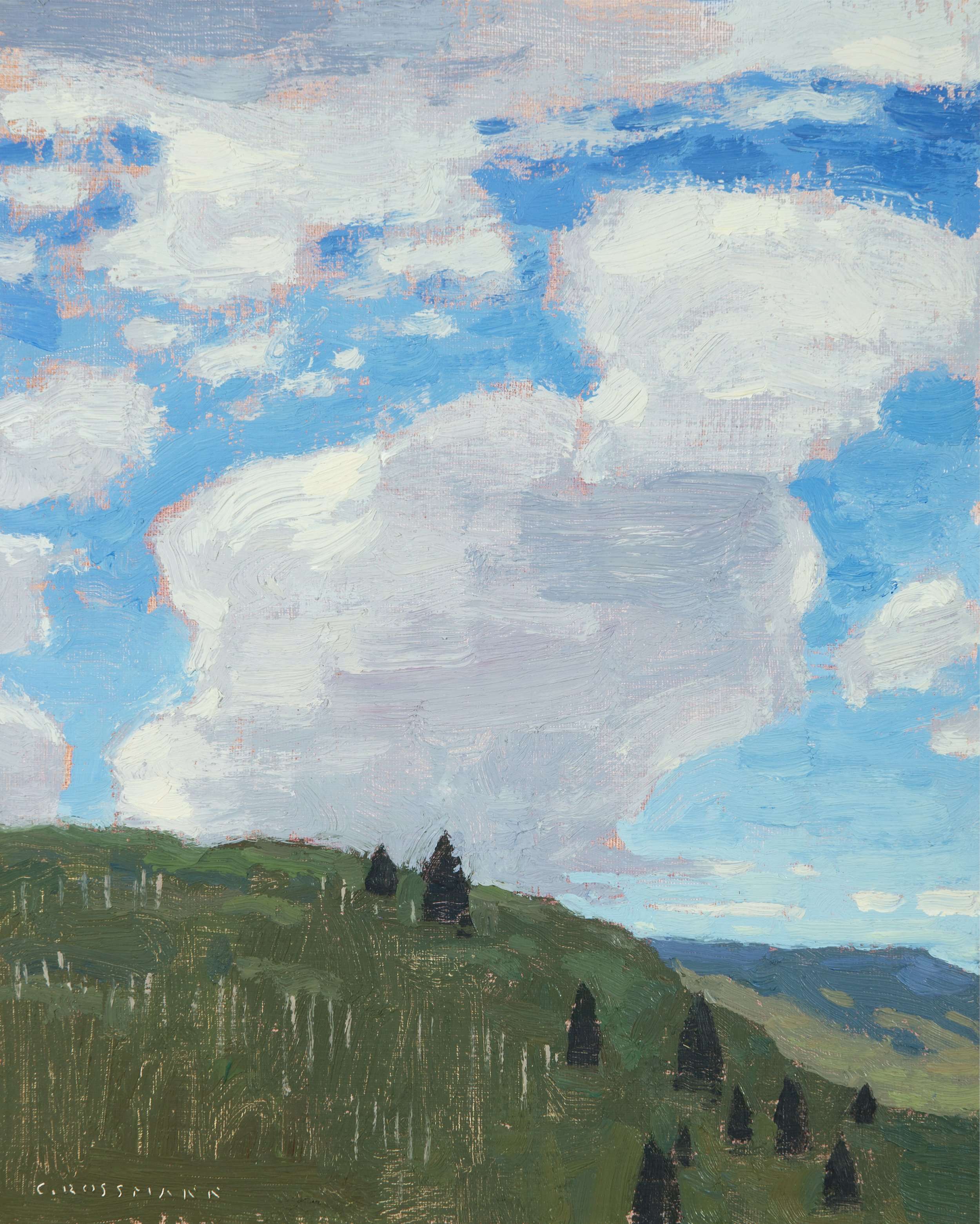 Grossmann, David - Growing Clouds, Grand Mesa National Forest - oil on linen panel - 10x8 inches - �2,500.jpg