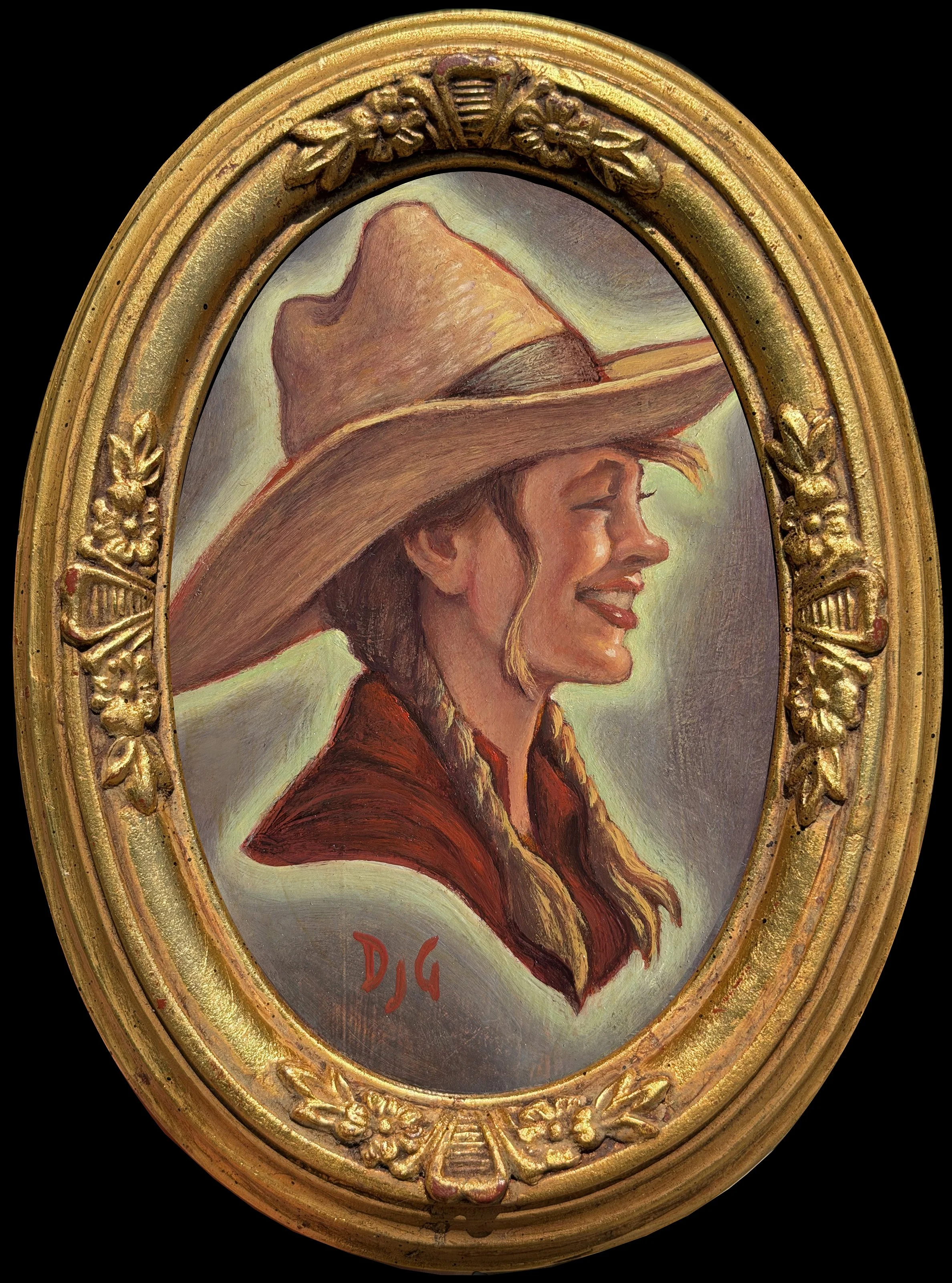 Galieote,Danny-Cowgirl-OilonPanel-Framed-1200.jpg