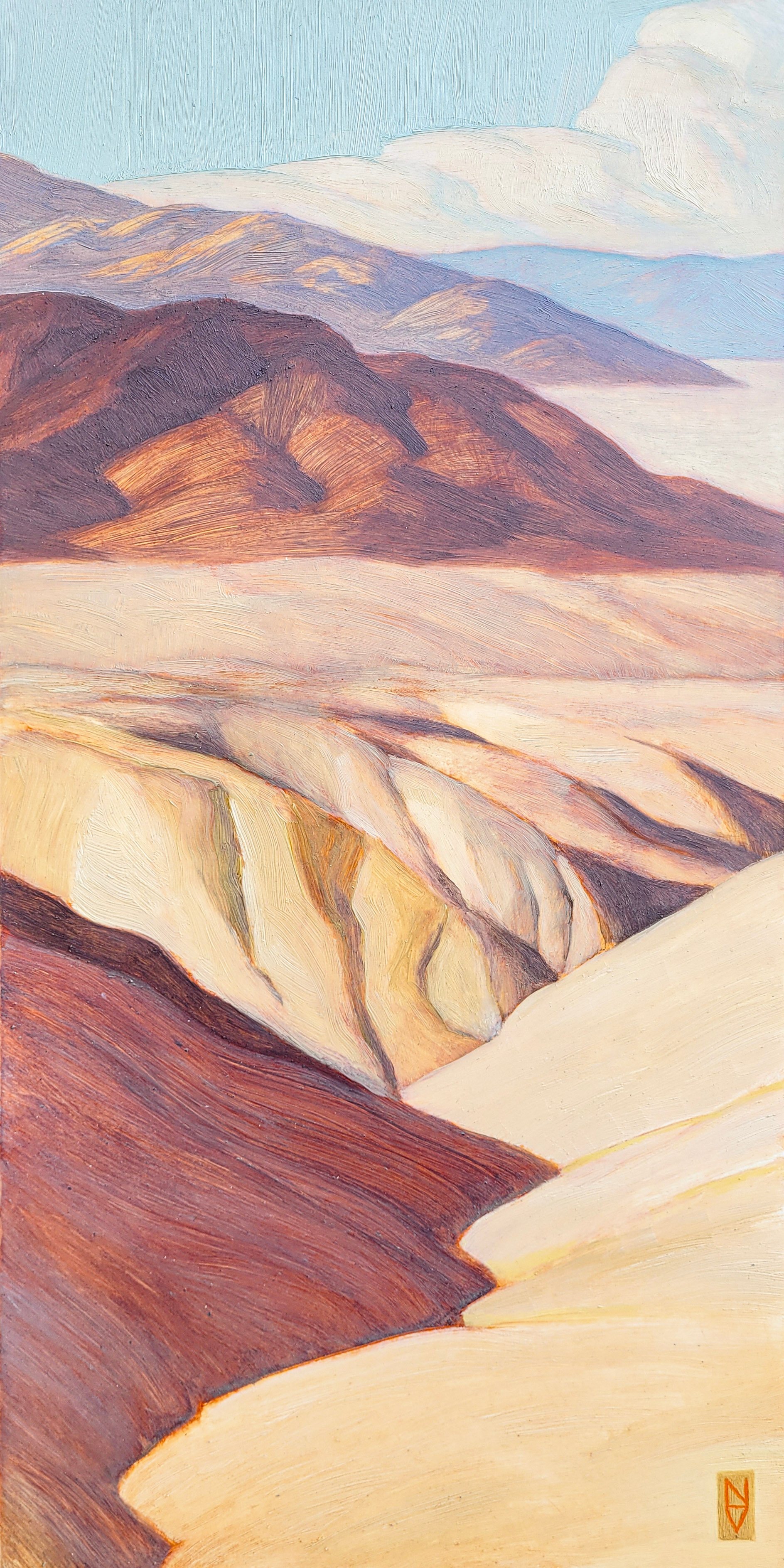 Volckening, Nathanael - Desert Tapestry - oil on panel - 24x12 -$5450.jpg