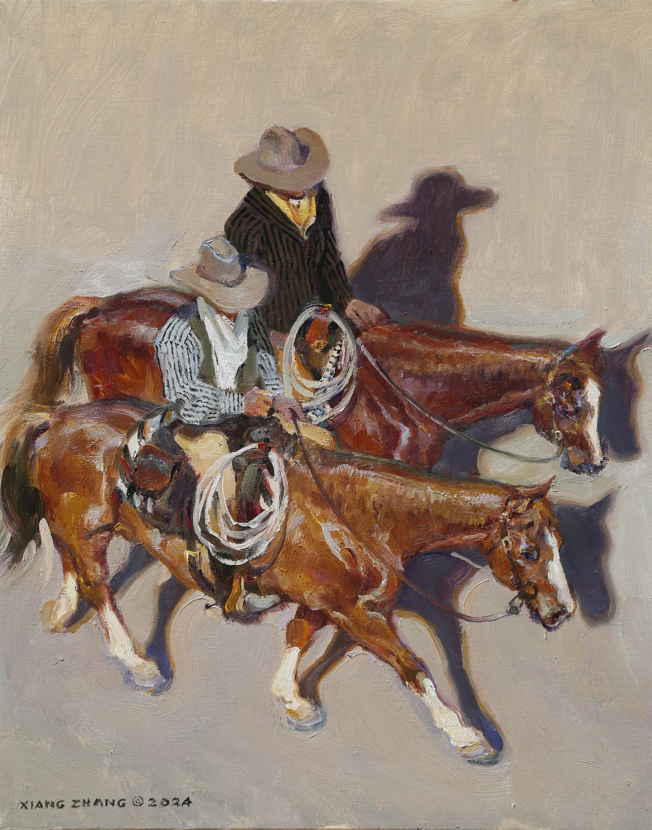 Zhang, Xiang - "Going to Pasture":20" x 16" oil on linen $7,000.jpg