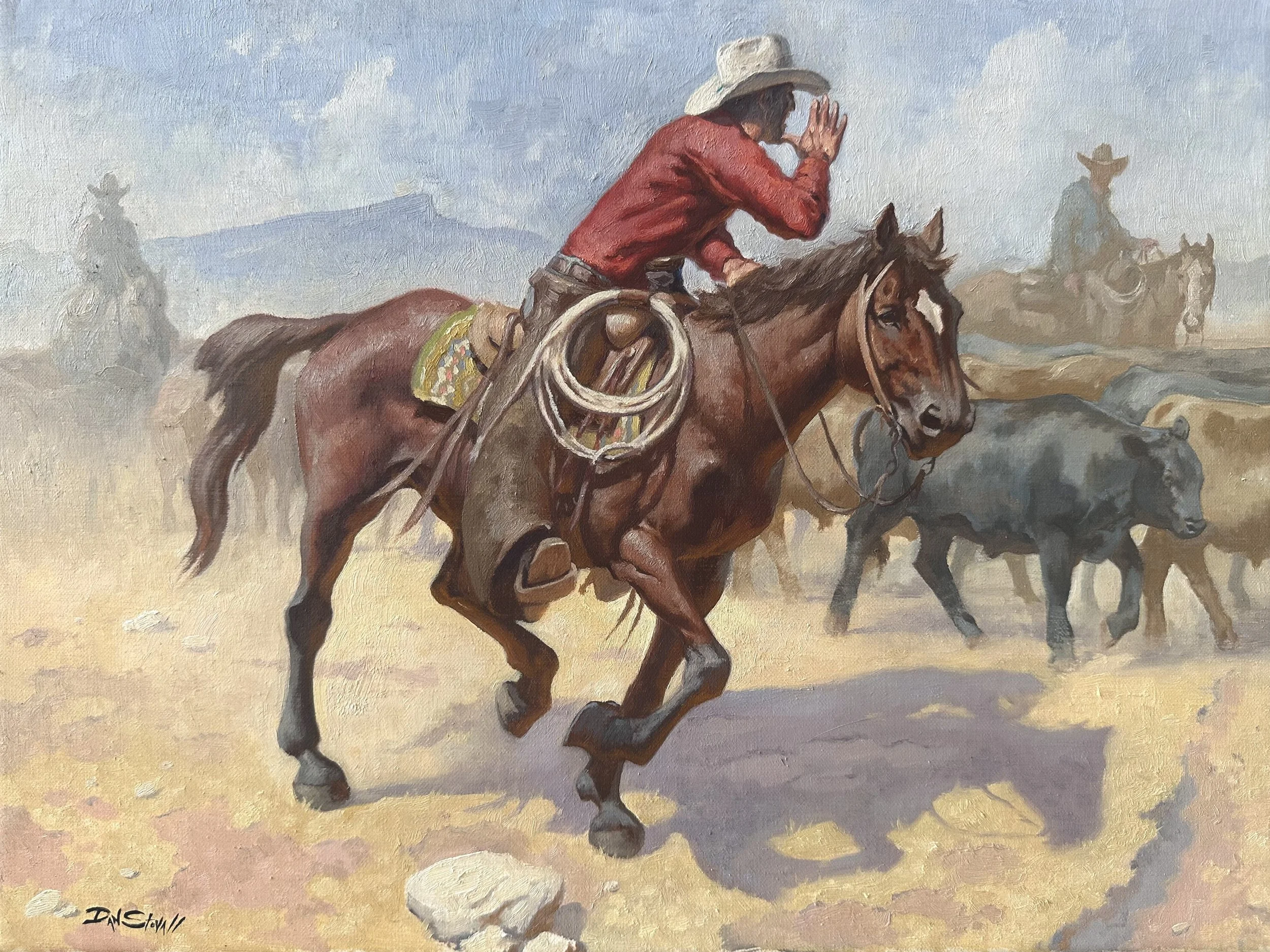 Stovall,Dan-In Command-Oil on linen 12x16-3250.jpg