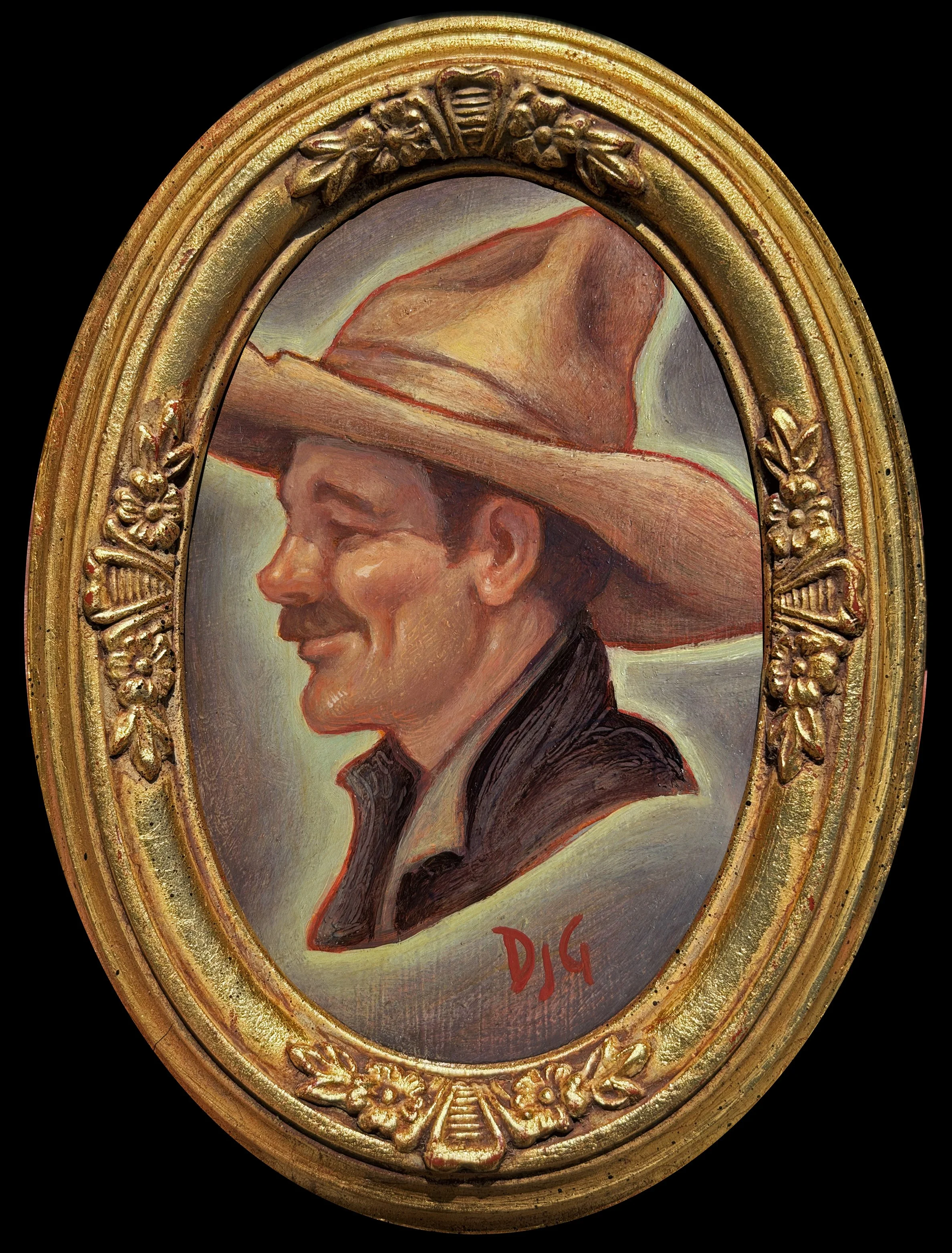Galieote,Danny-Cowboy-OilonPanel-Framed-1200.jpg