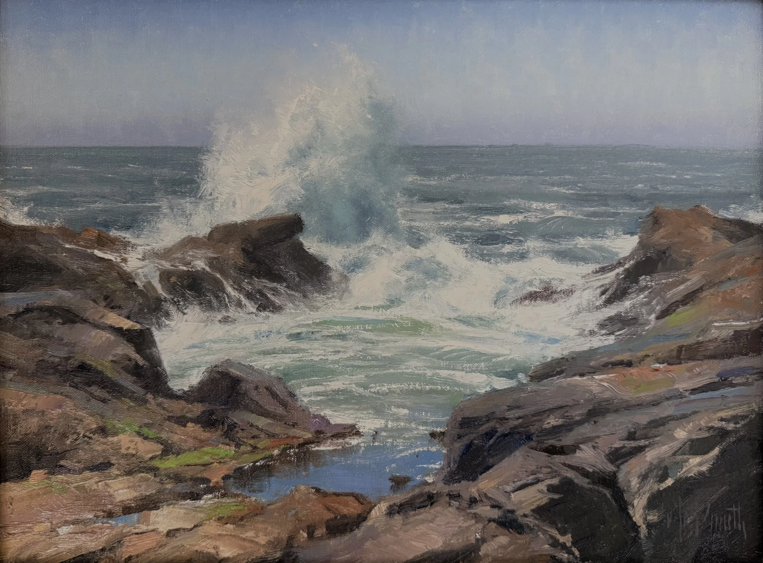 Smith, Matt, “Surf and Stone”, oil, 12”x16”, $3,600.jpeg