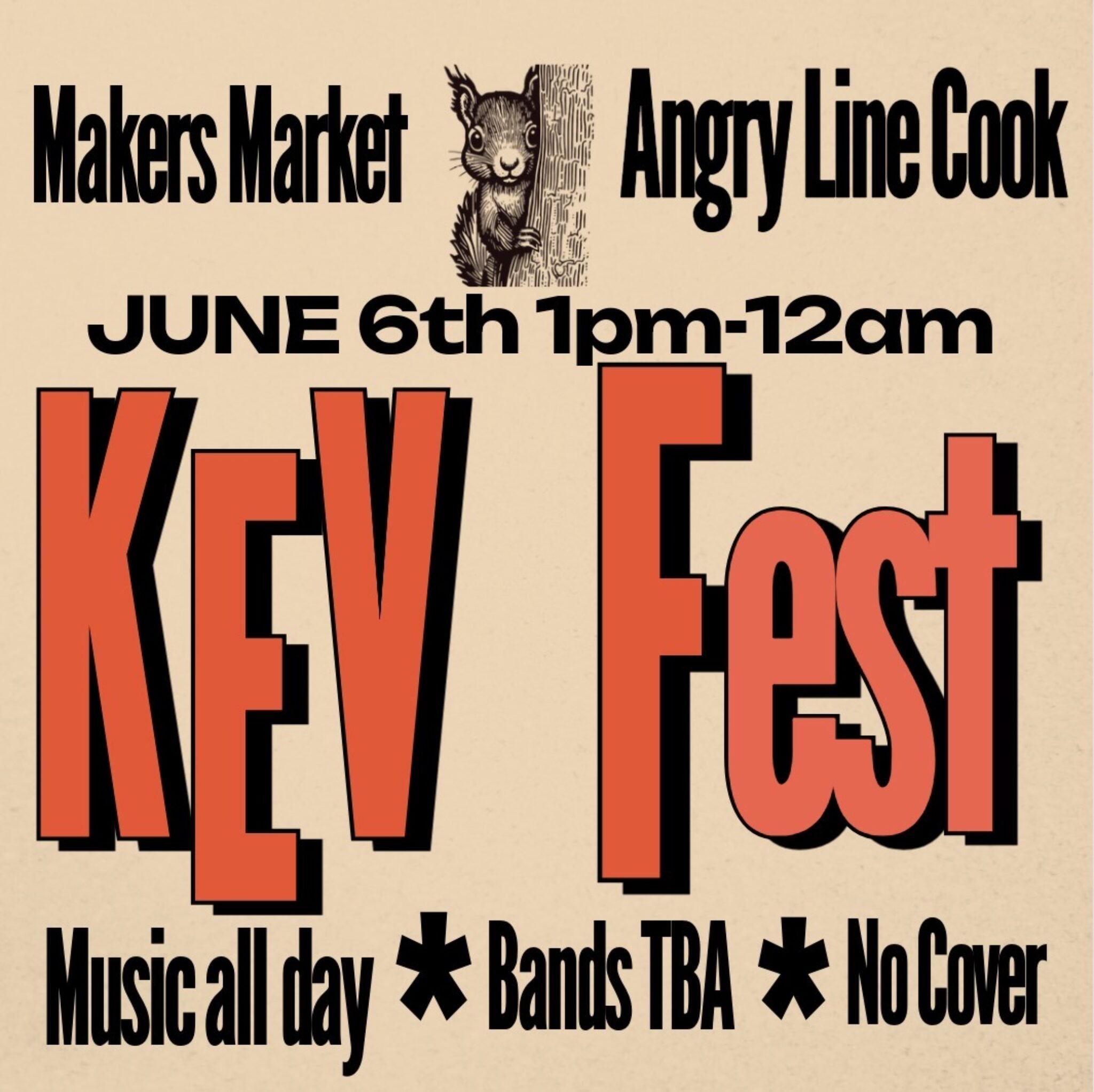 Kev Fest 2026 @ white squirrel bar, st paul, mn