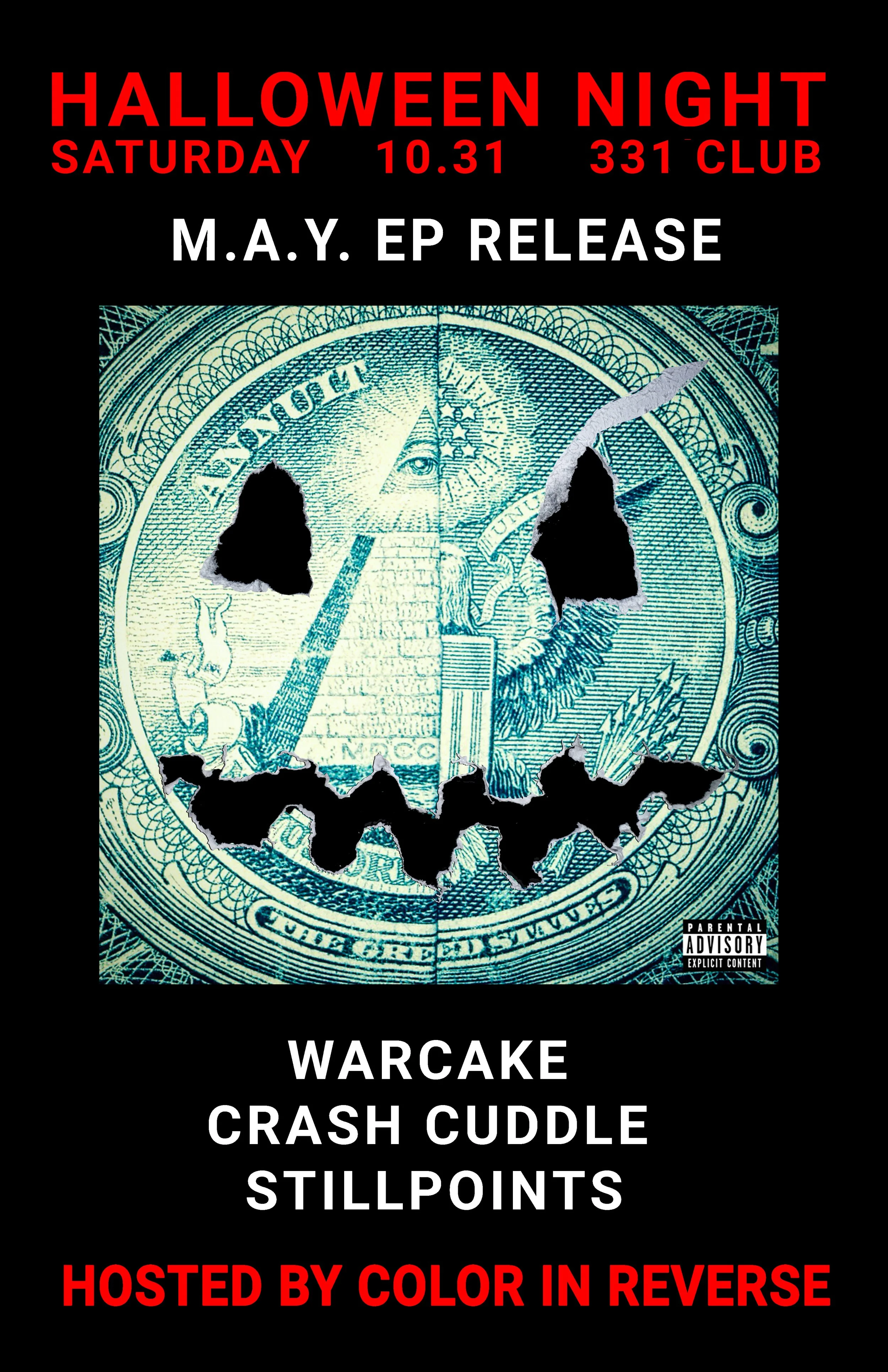 10.31 - M.A.Y. THE GREED STATES EP release