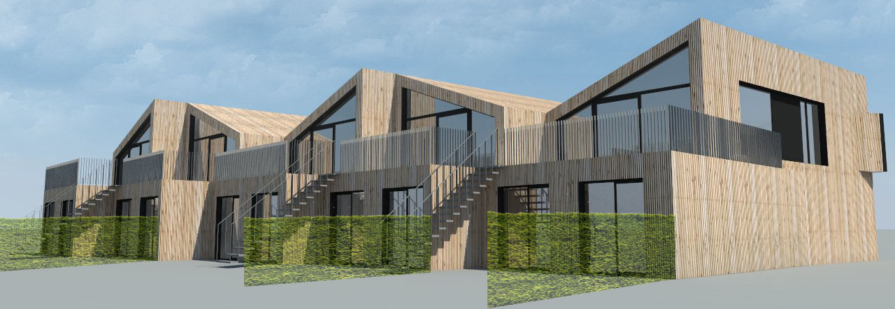 variante gevelafwerking in hout.