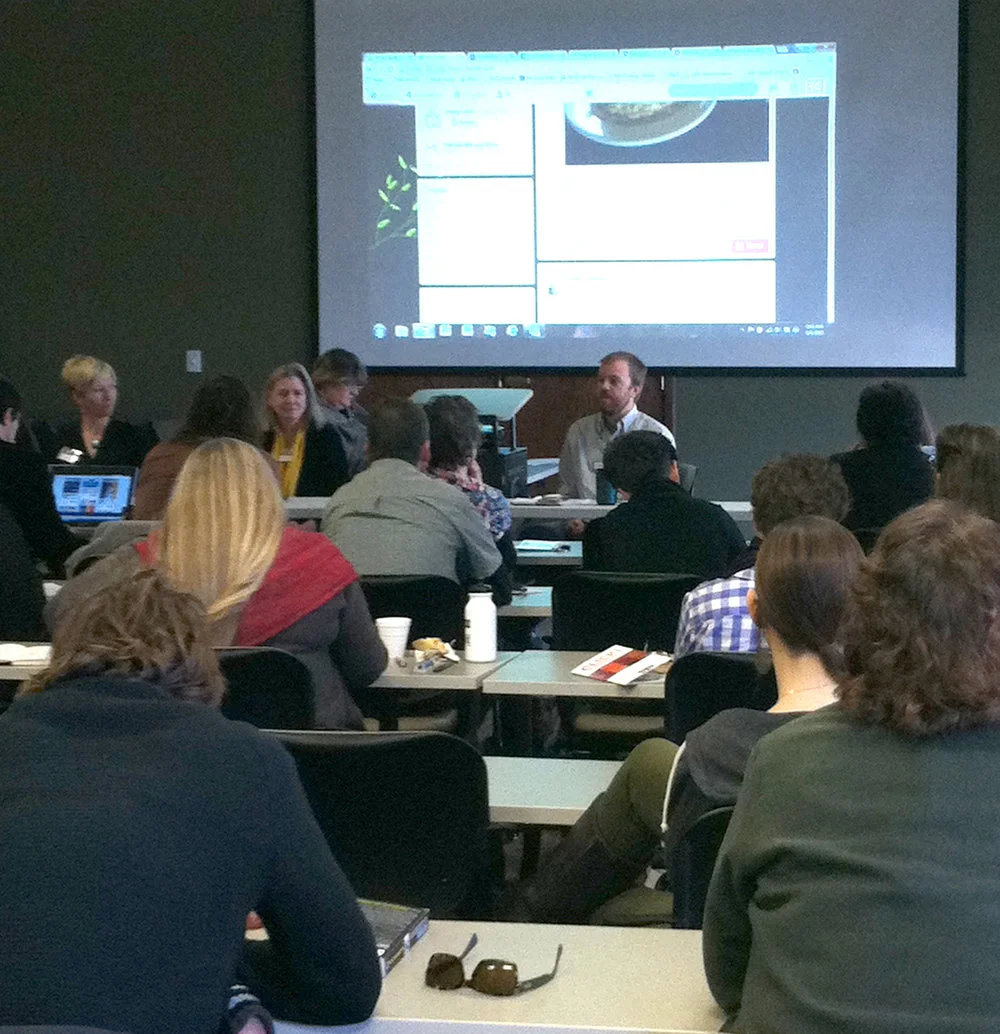 Sitting on a social media panel for the Wyoming Art Council CLICK! Conference.