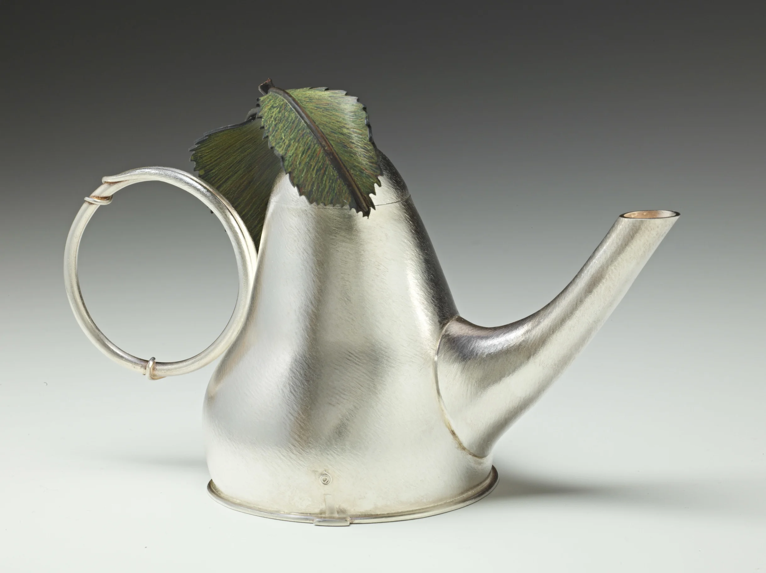 Silver Pear Teapot