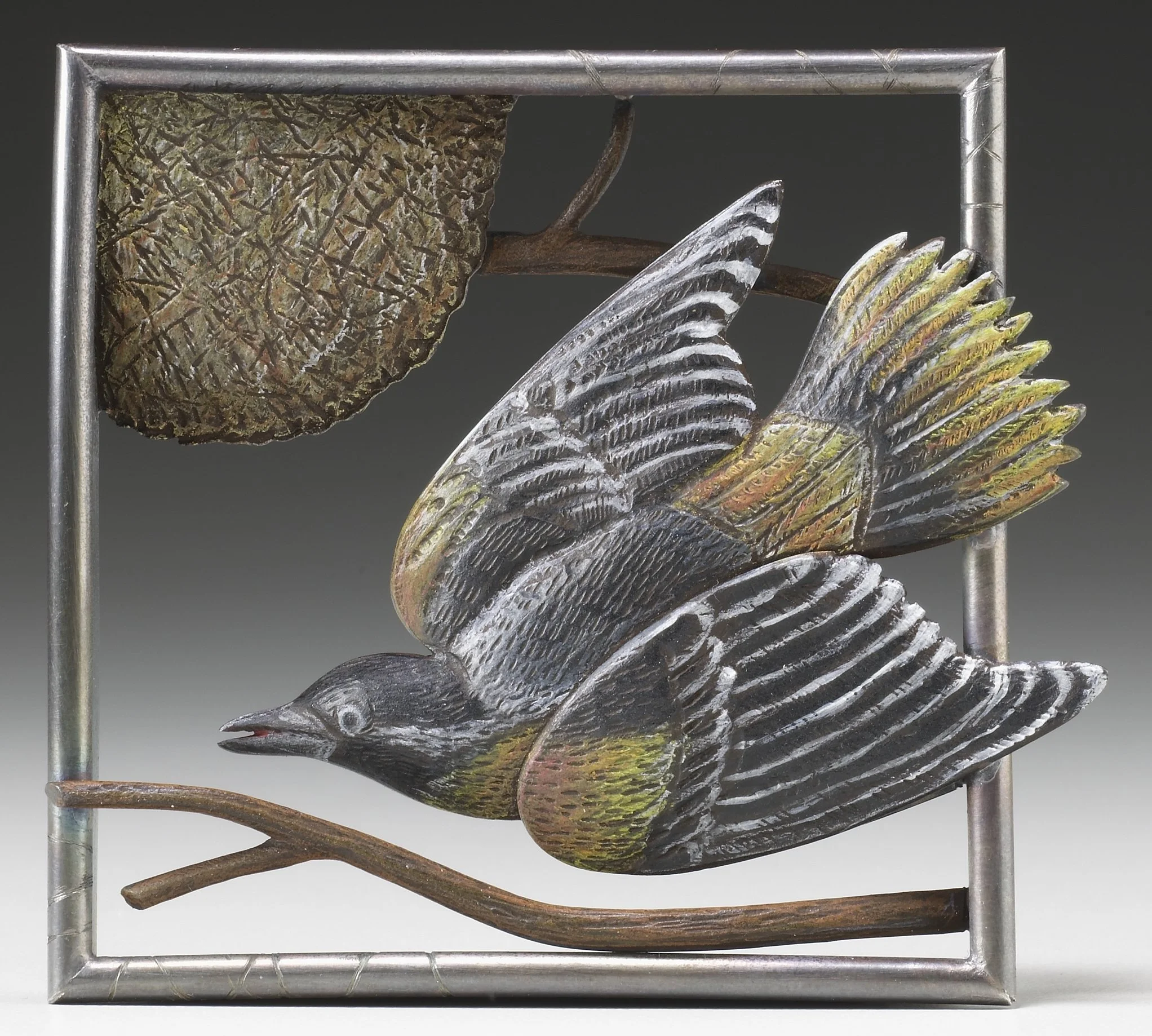  Through My Window: Baltimore Oriole Brooch