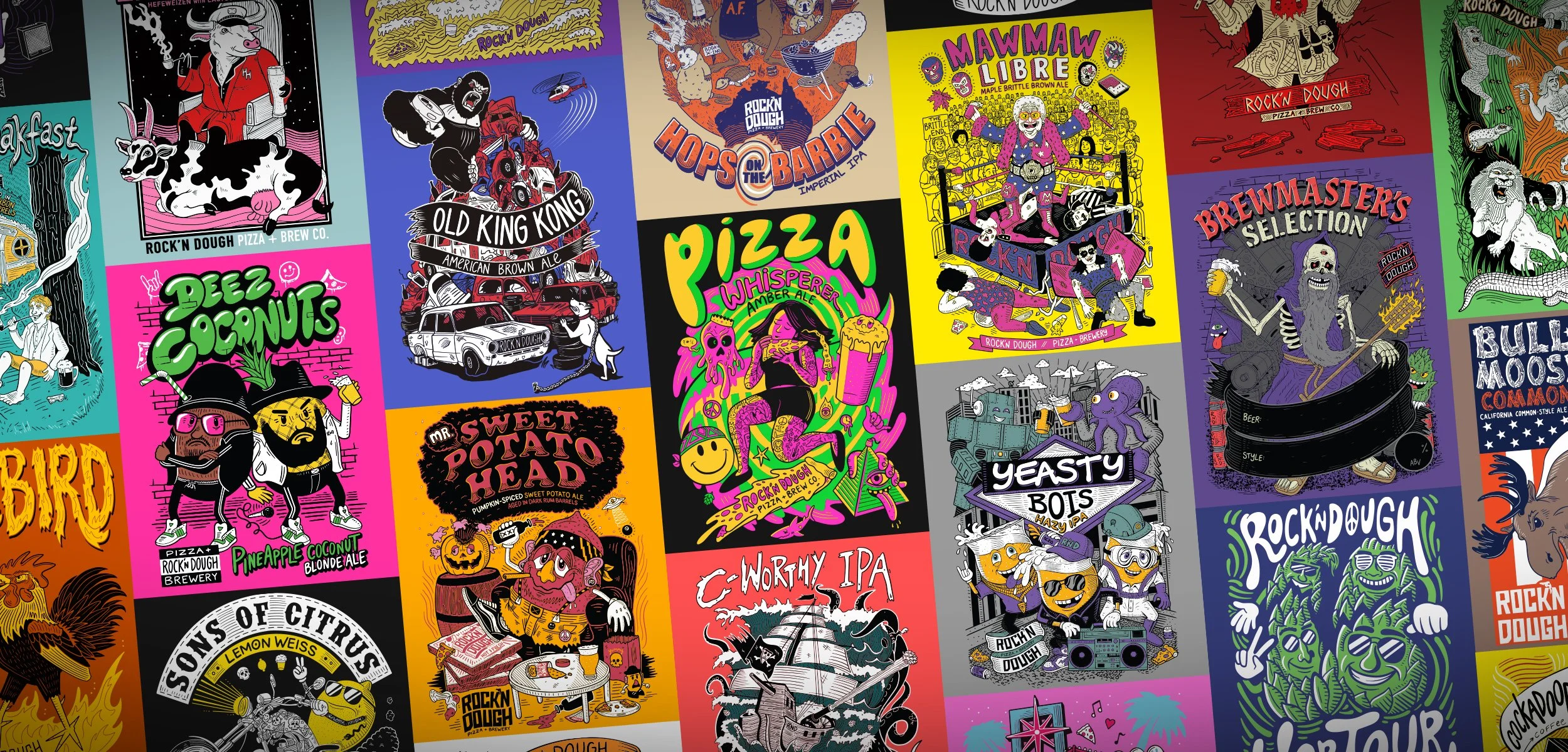   Building a Cult Brewery Brand Through Illustration  
Branding - Design - Illustration - Packaging - Murals