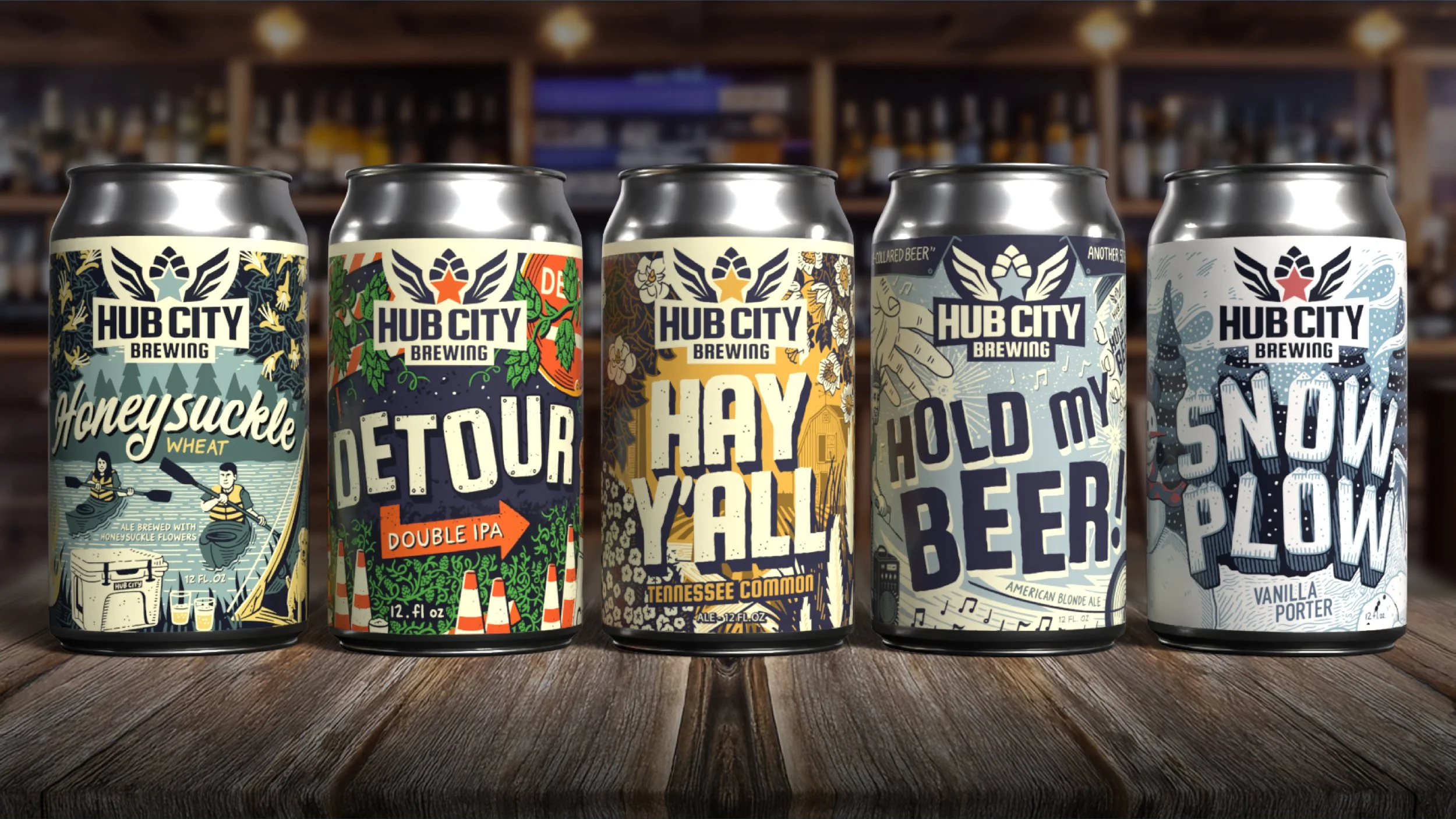   An Illustration-Led Brand System for a Regional Brewery  
Branding - Design - Illustration - Packaging