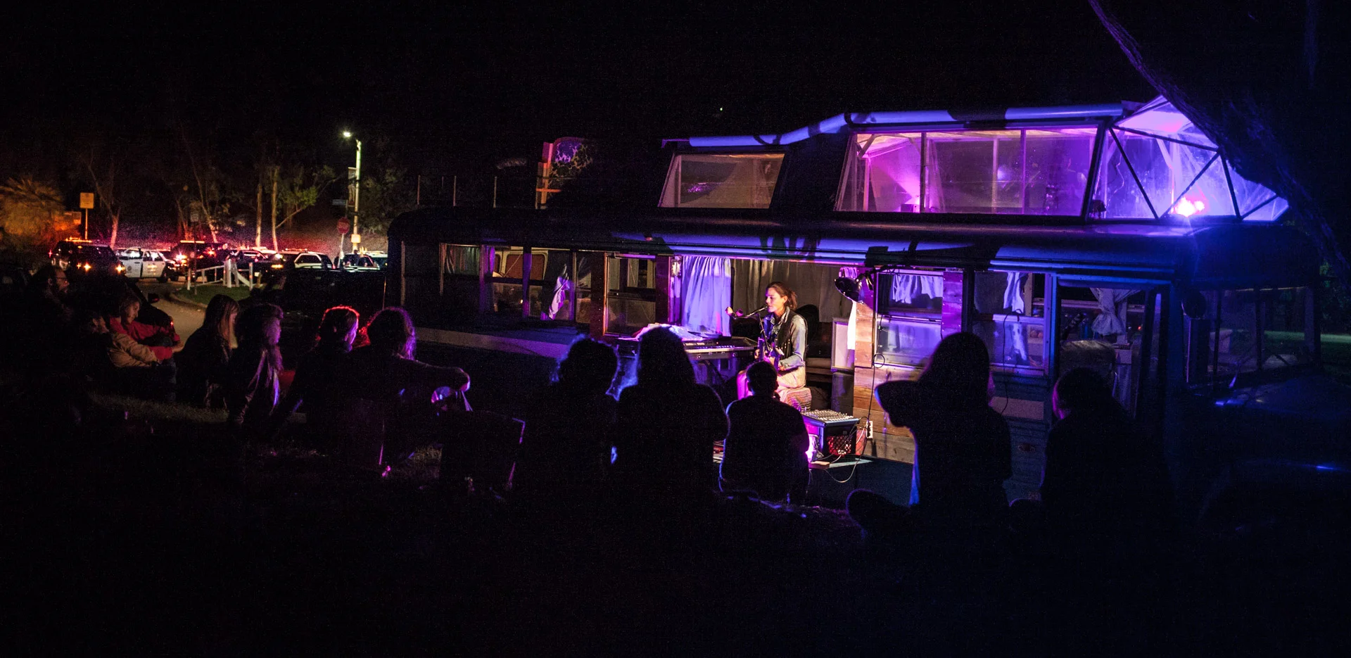 A surprise audience for Millie Mason's set. Photo by Whitney Freedman