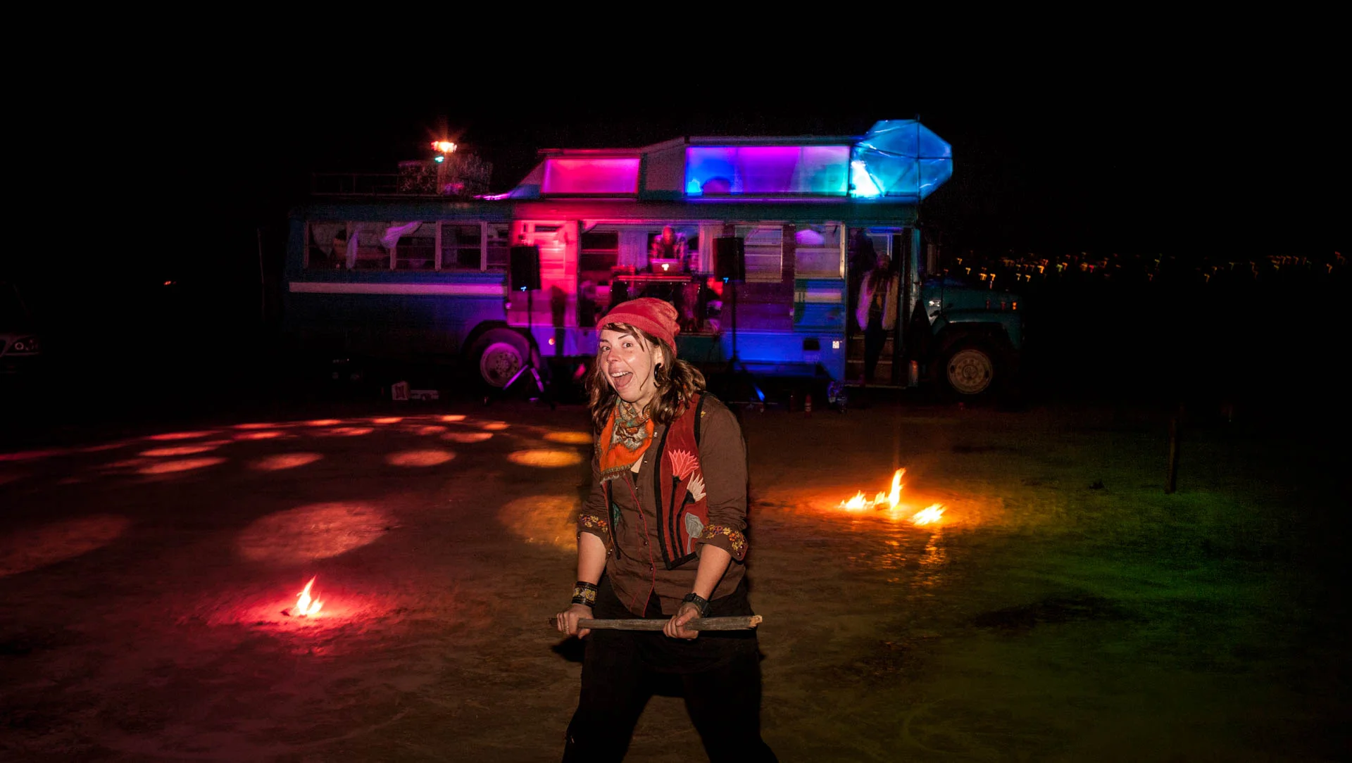Playing with fire, Puck. Photos by Whitney Freedman