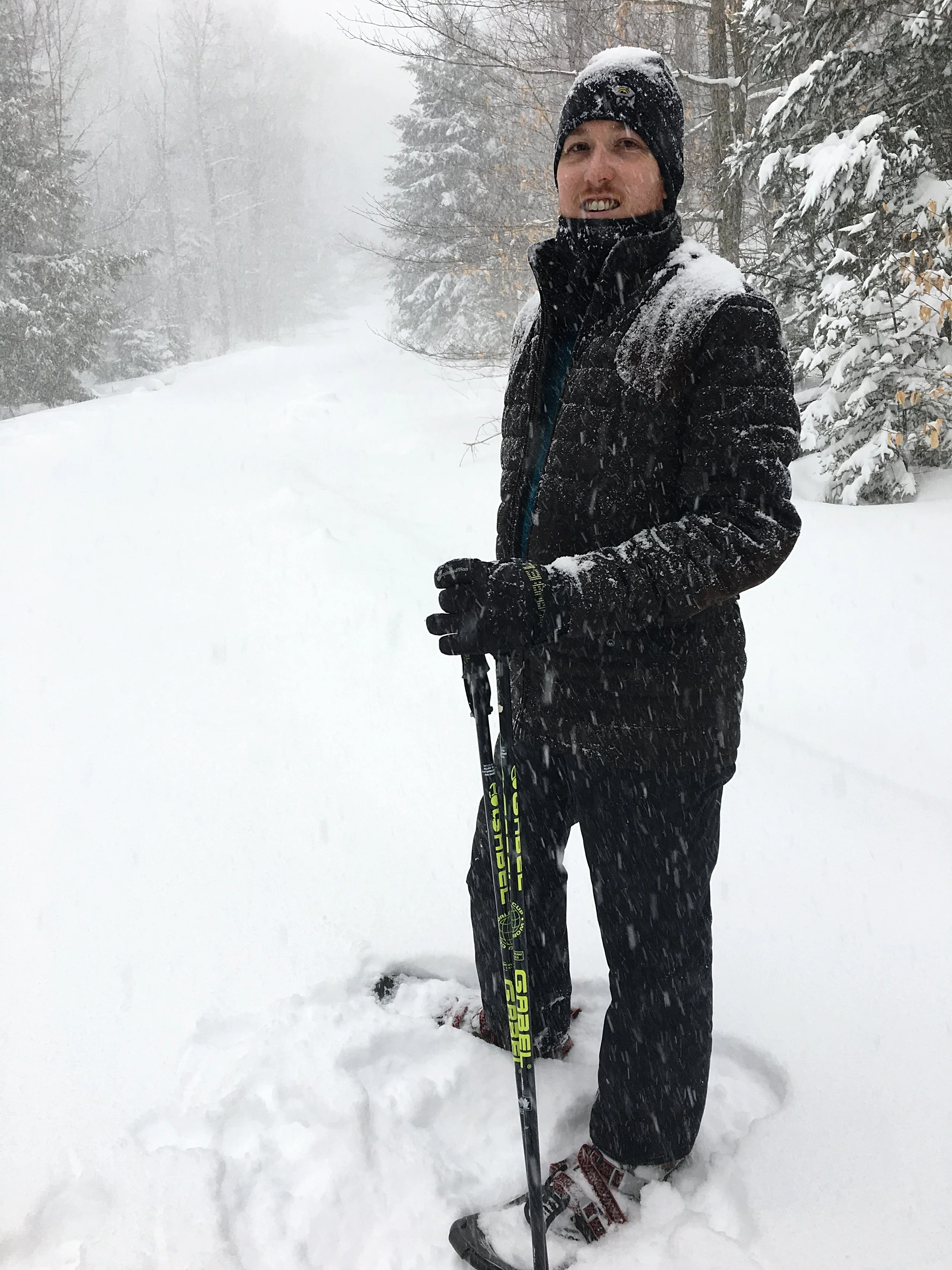 A little too south and warm for snowshoeing these days, but you get the idea. 