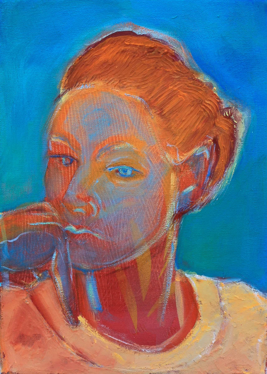 outta downtime, acrylic on canvas, 11x14inches