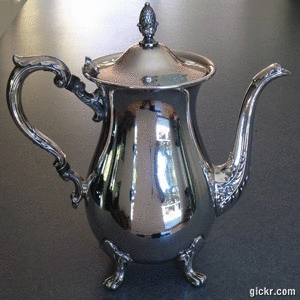 Silver plate Coffeepot Repair of the Handle.