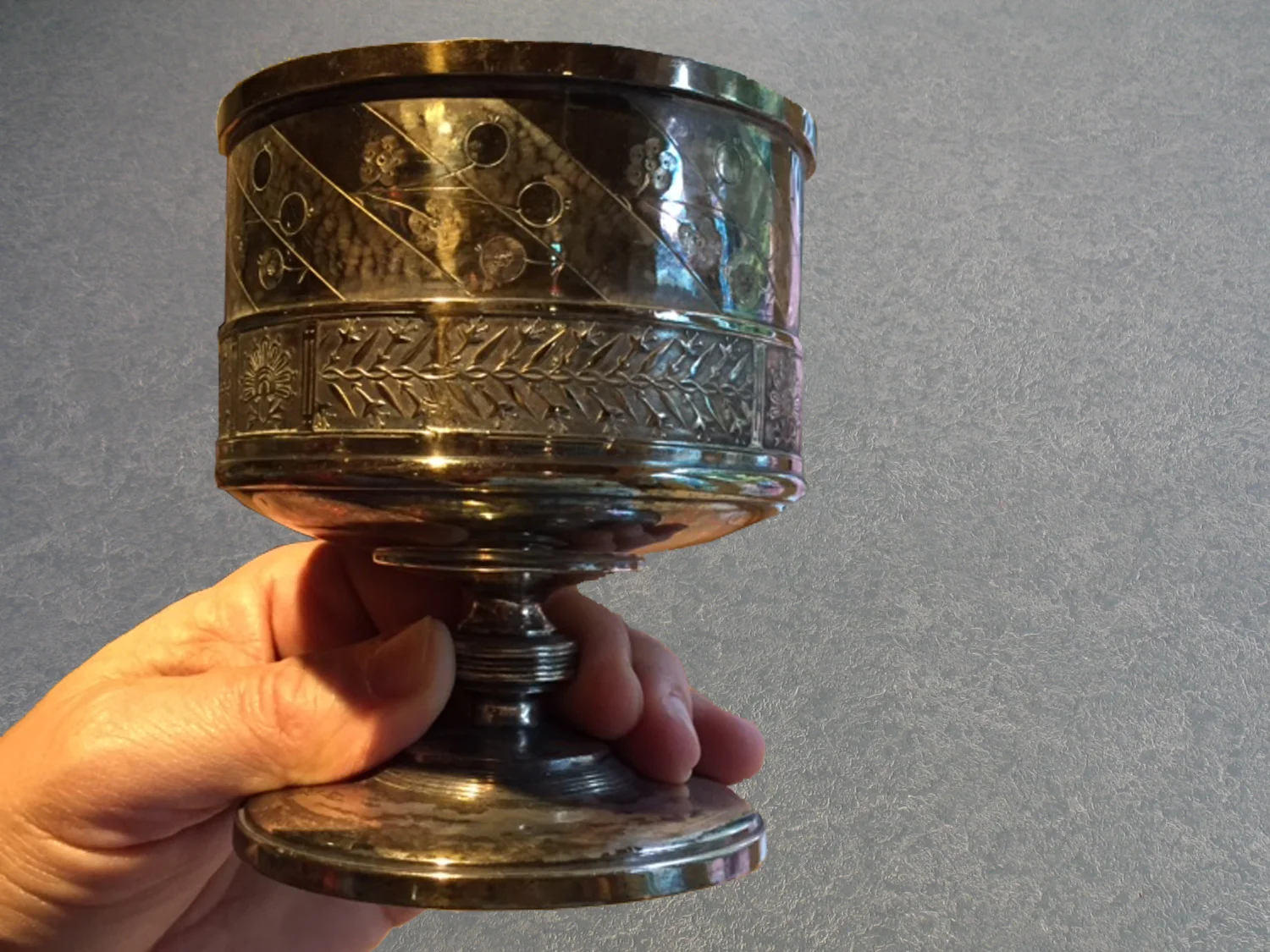 tarnished Reed & Barton chalice  (Copy)