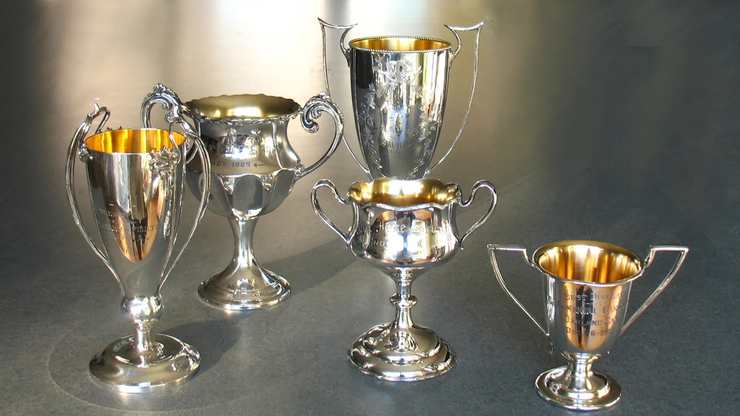 antique silverplate trophies repaired and polished