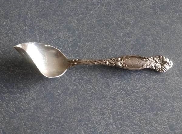 Garbage disposal damage to sterling silver spoon International Silver Frontenac