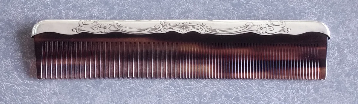 sterling silver combs come in a wide variety of styles.