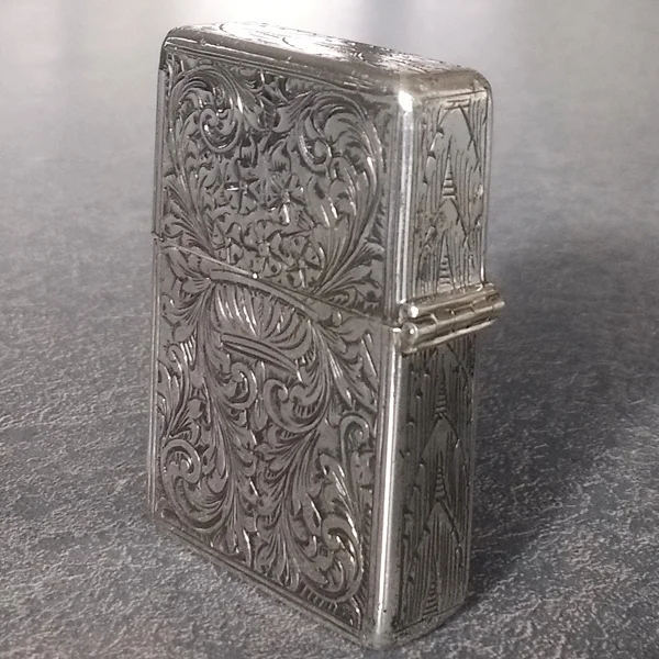 Sterling silver cigarette lighter hinge rebuilt restored