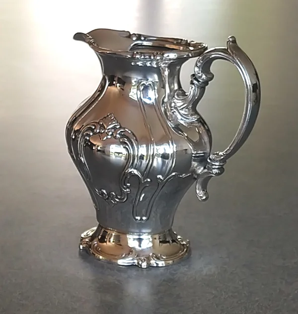silverplate creamer with handle repaired