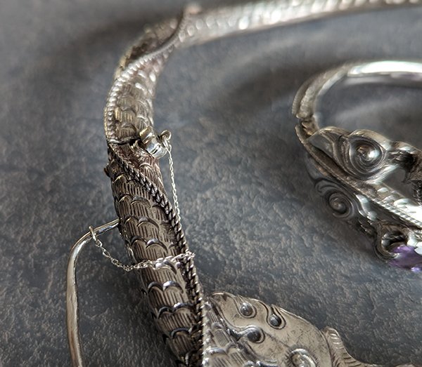 Silver Kingdom Genuine Italy 925 Silver Dragon Design Oxidize Bracelet for  Men MB22  Lazada PH