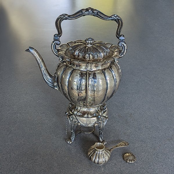 Victorian Antique Silverplate Teapot or Hot Water Pitcher