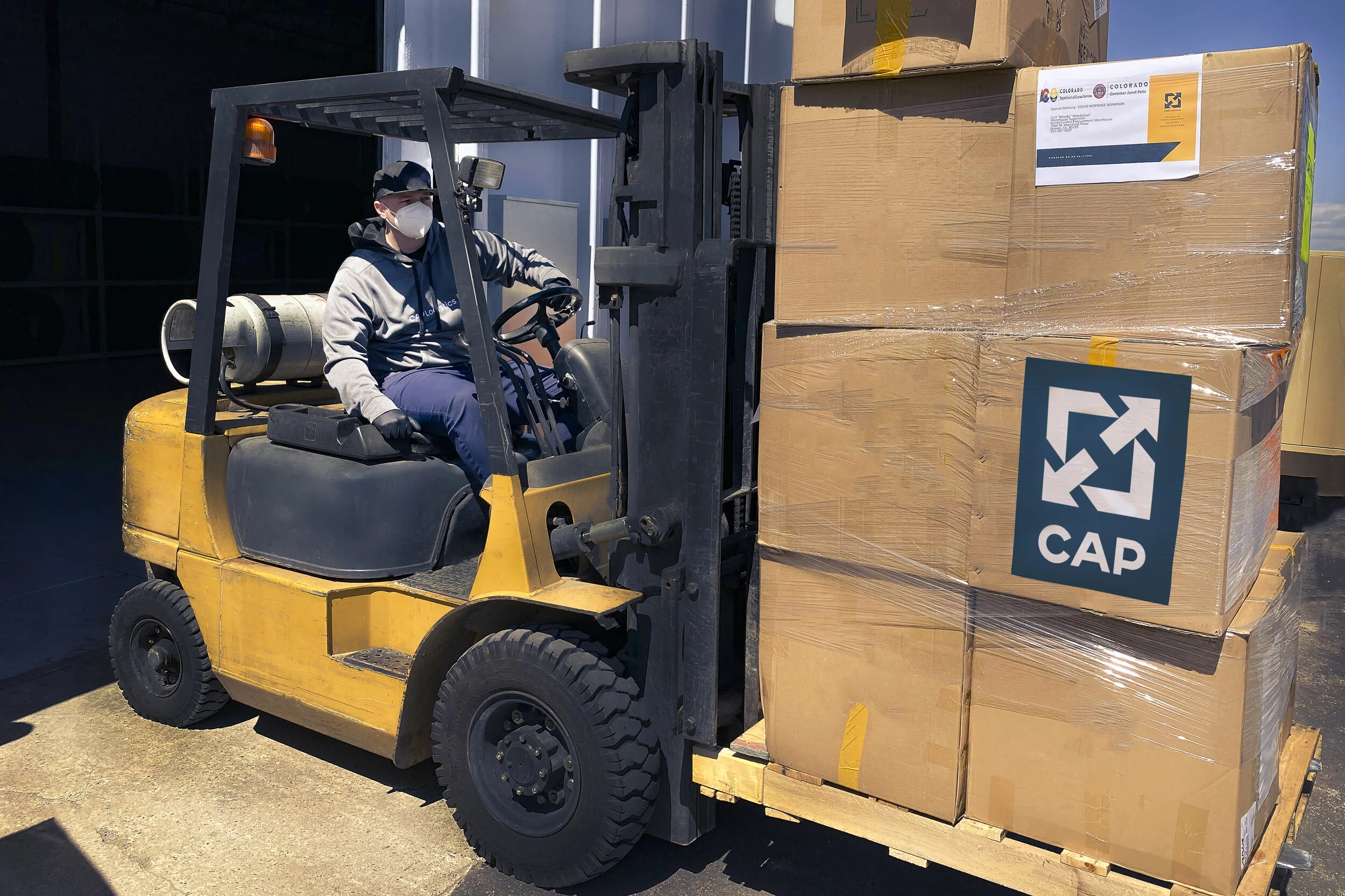 CAP Logistics Donates Face Masks to Colorado Department of Human Services, St. Anthony Hospital, and OrthoColorado